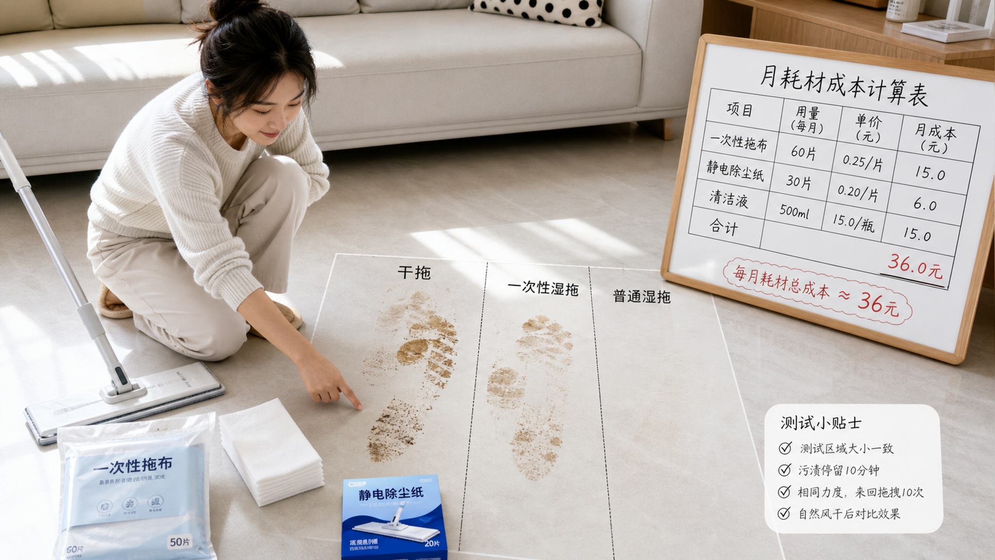 懒人拖把别乱买：水痕、推不动、耗材坑一次讲透