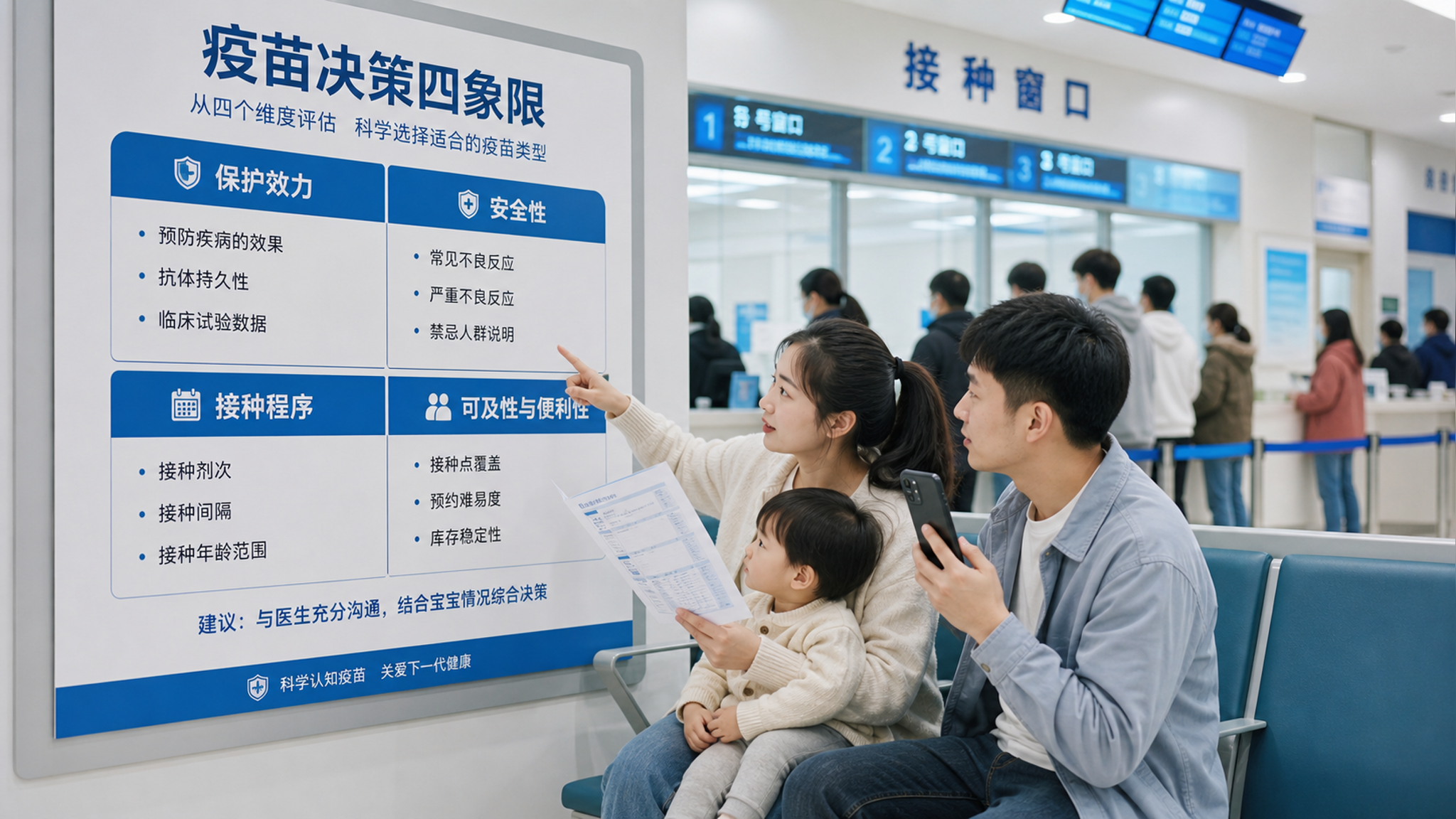 自费疫苗别当场拍板：三步法+四象限表选明白