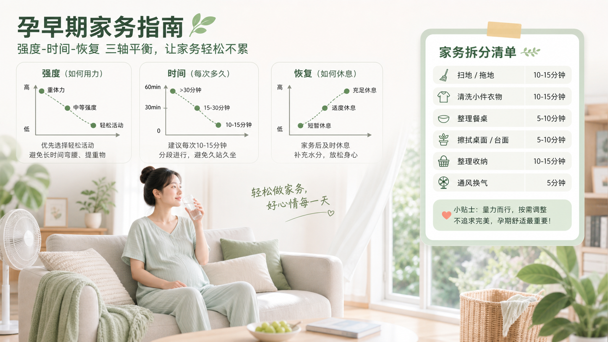 孕早期怕动多了出事？用强度-时间-恢复定边界