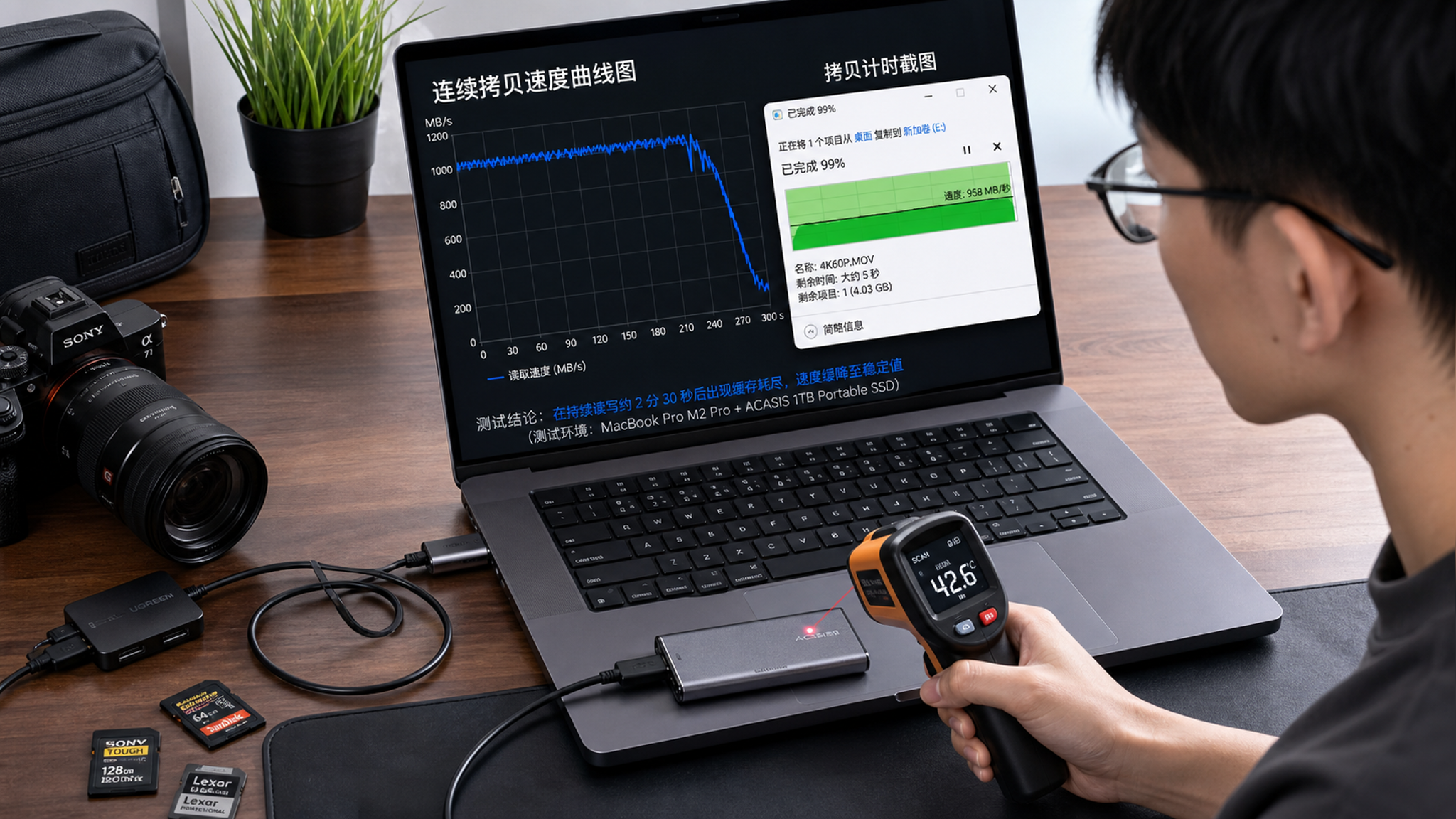 便携SSD别被“2000MB/s”骗了：4项硬指标避开掉速发热