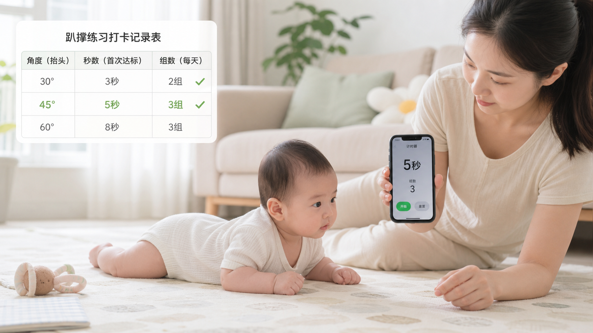 趴撑抬头别问几月：用45°×5秒看进步