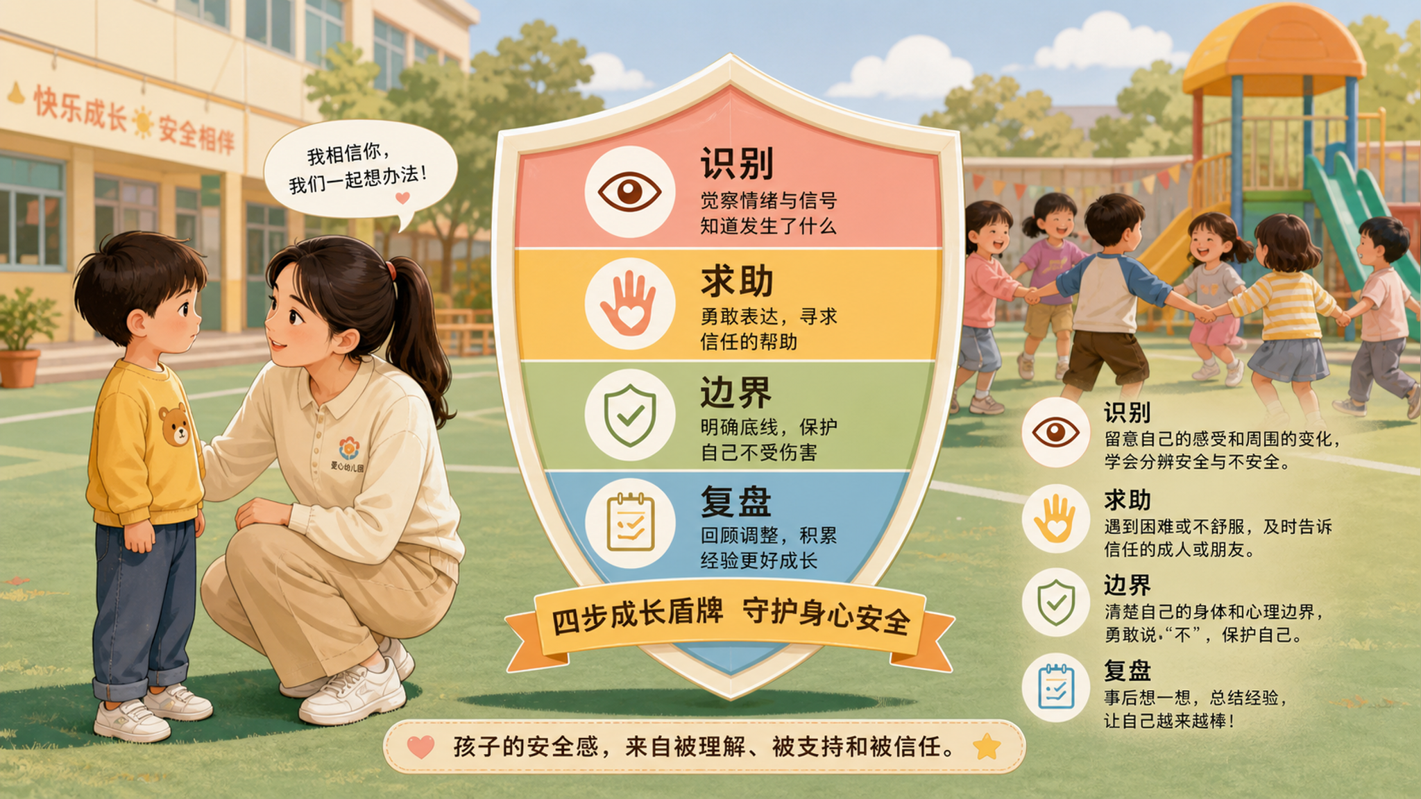 孩子被排挤别急着“硬融入”：四层心理防火墙更管用