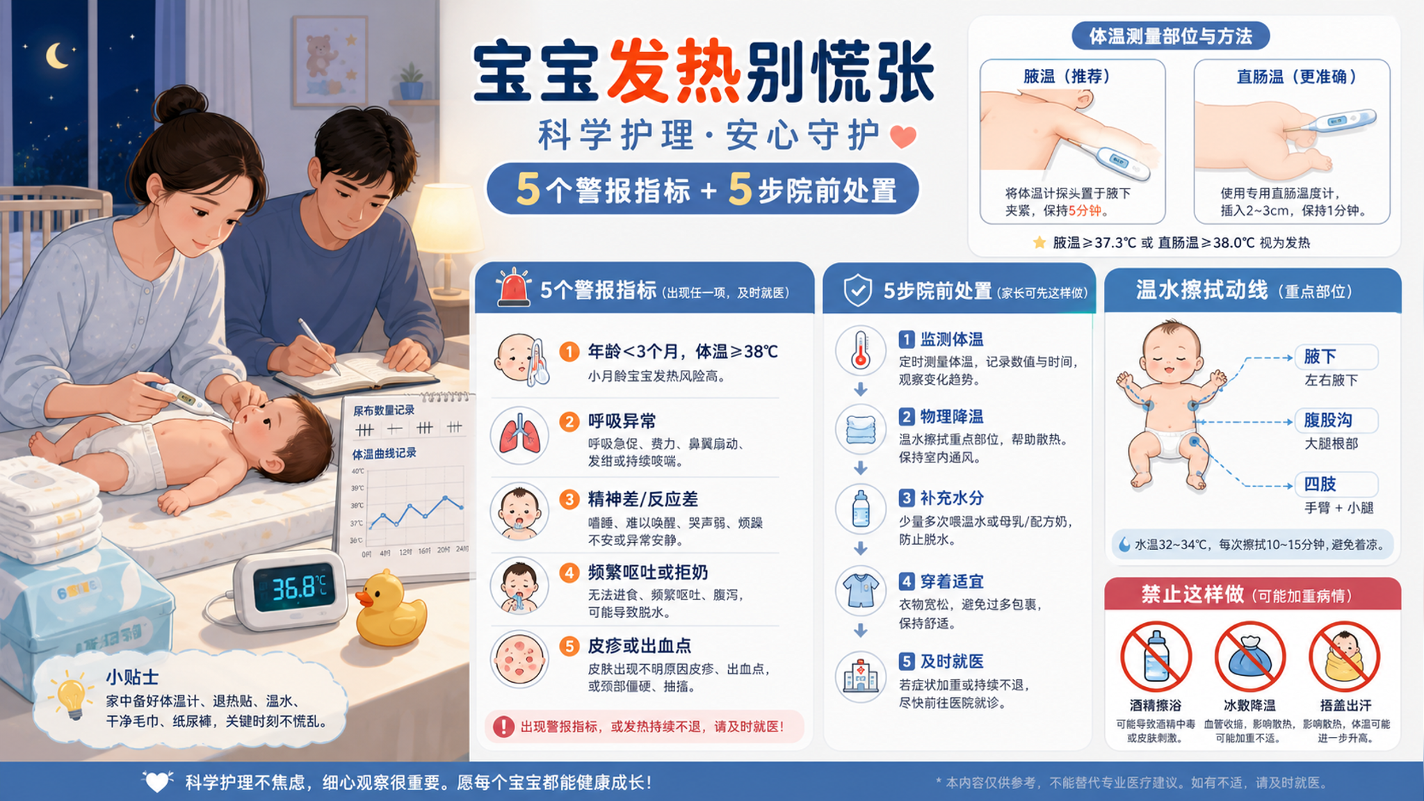 新生儿体温38℃别先喂退烧药 先看这5个警报