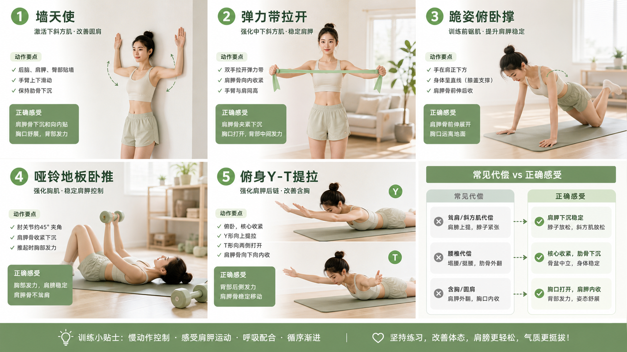 天一热就缩肩含胸？10分钟胸背循环救回支撑感