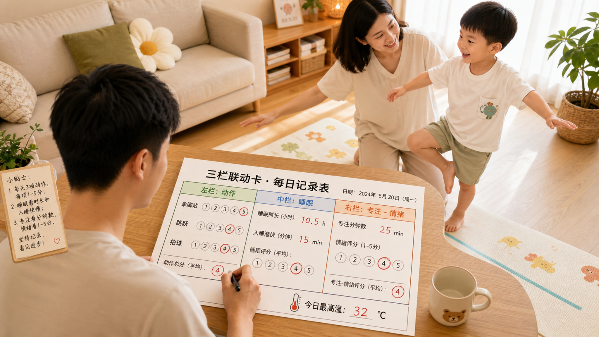 孩子动作慢注意力差？先用联动卡自测两周再决定报班