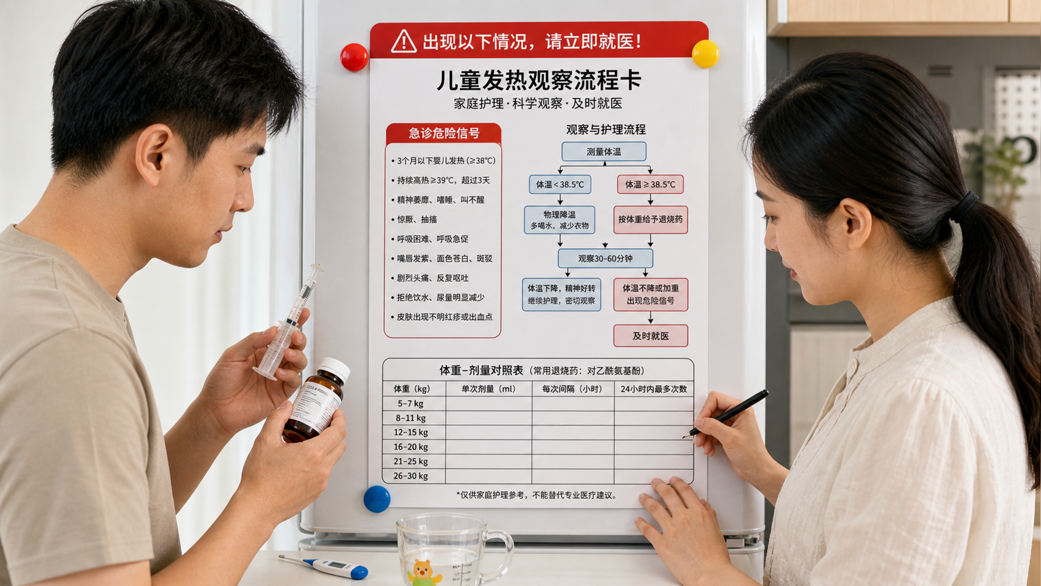 孩子烧到39℃先别捂汗：3步判断危险信号+按体重退烧
