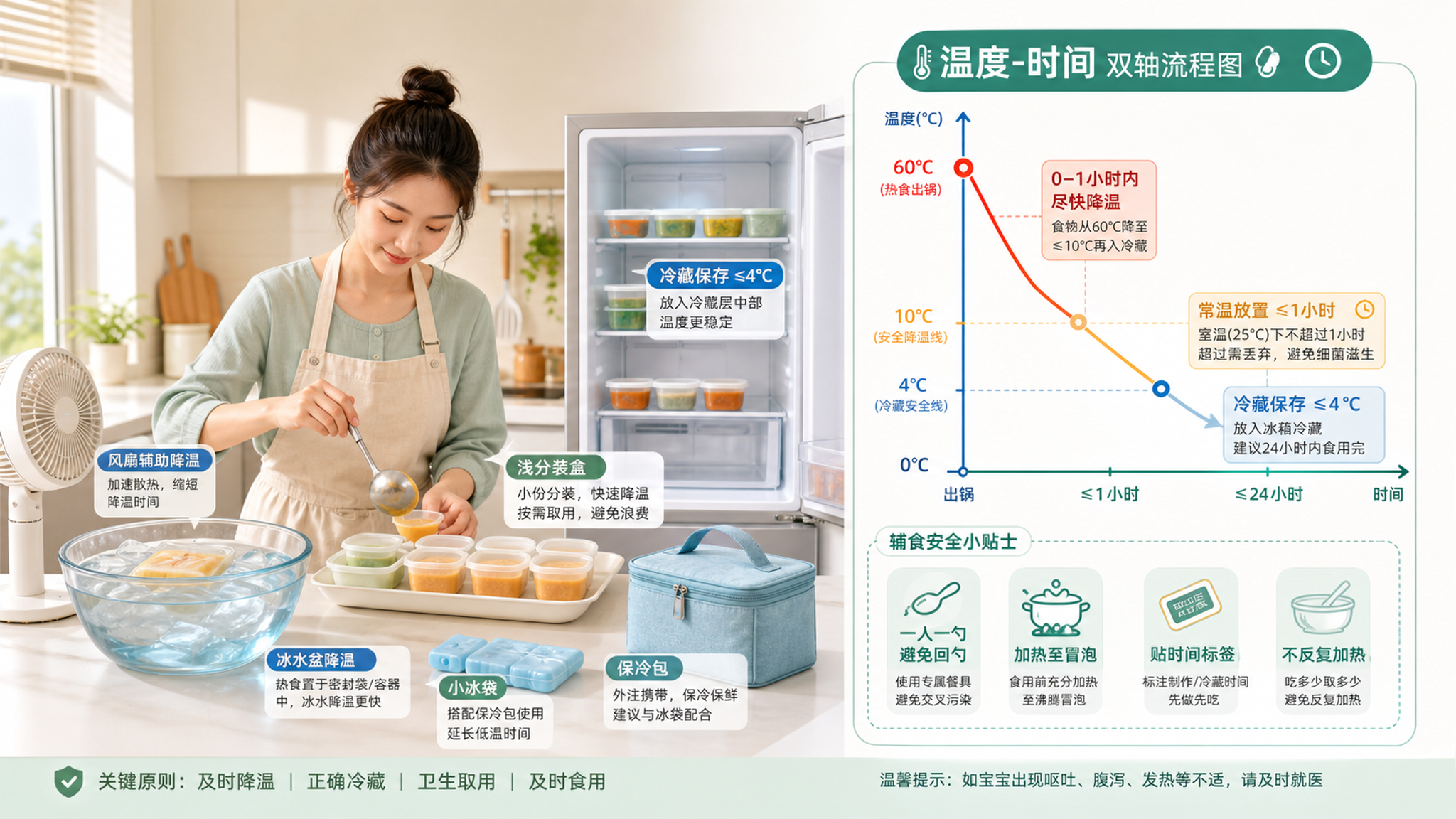 夏天宝宝辅食别凭感觉：1小时规则+冷链SOP