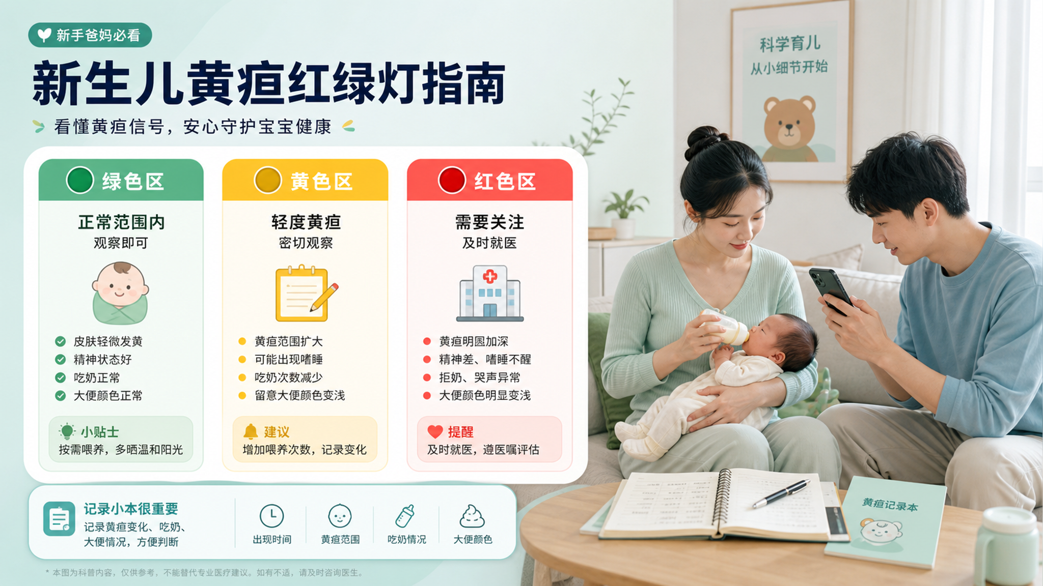 新生儿黄疸红绿灯：在家观察还是立刻就医