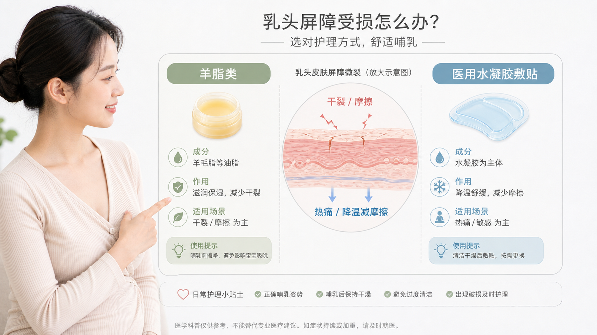 乳头微裂夏天更难好？关键是别让伤口一直湿捂