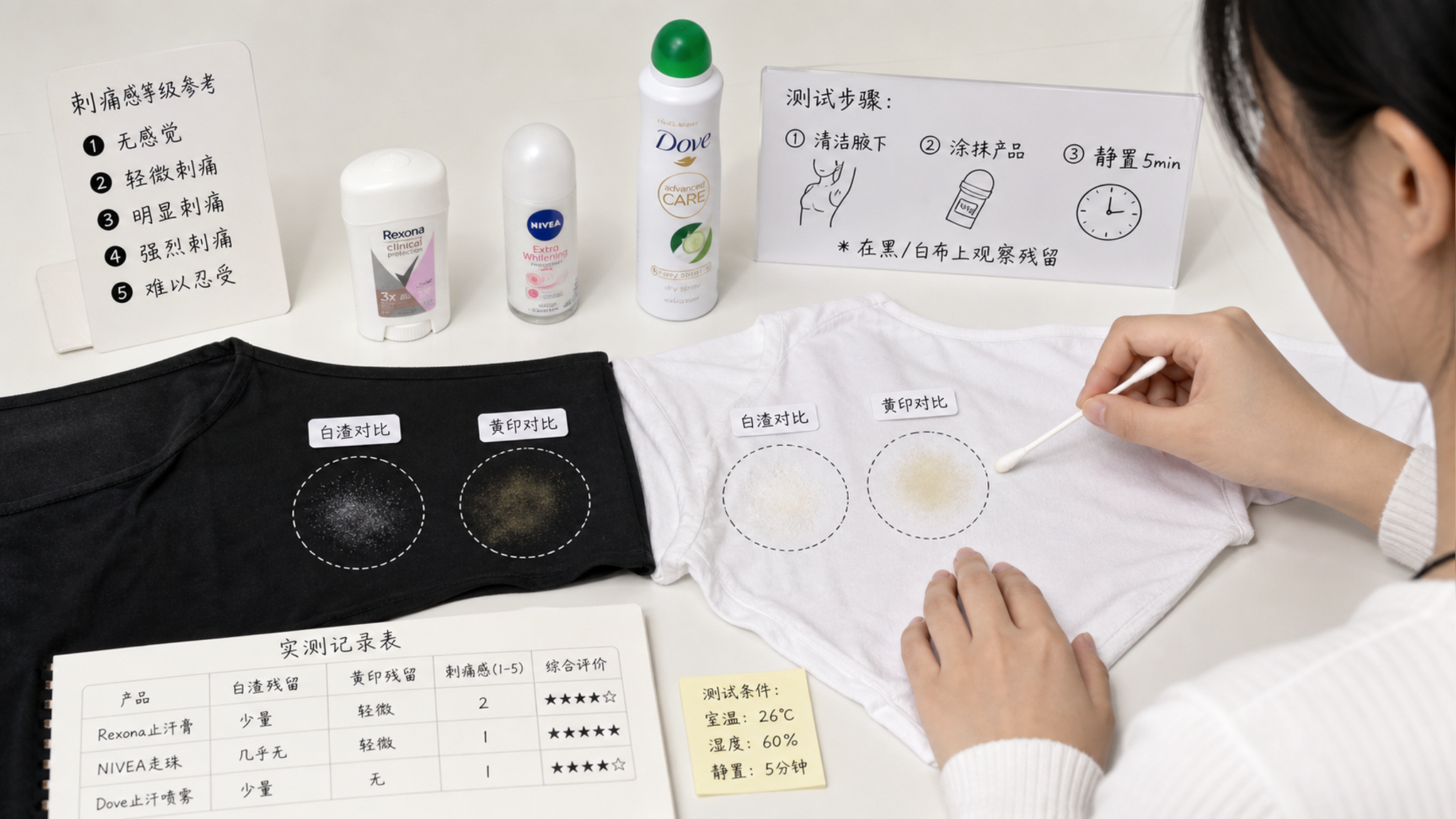 止汗产品别乱涂：刺痛白渣黄印的坑我踩全了