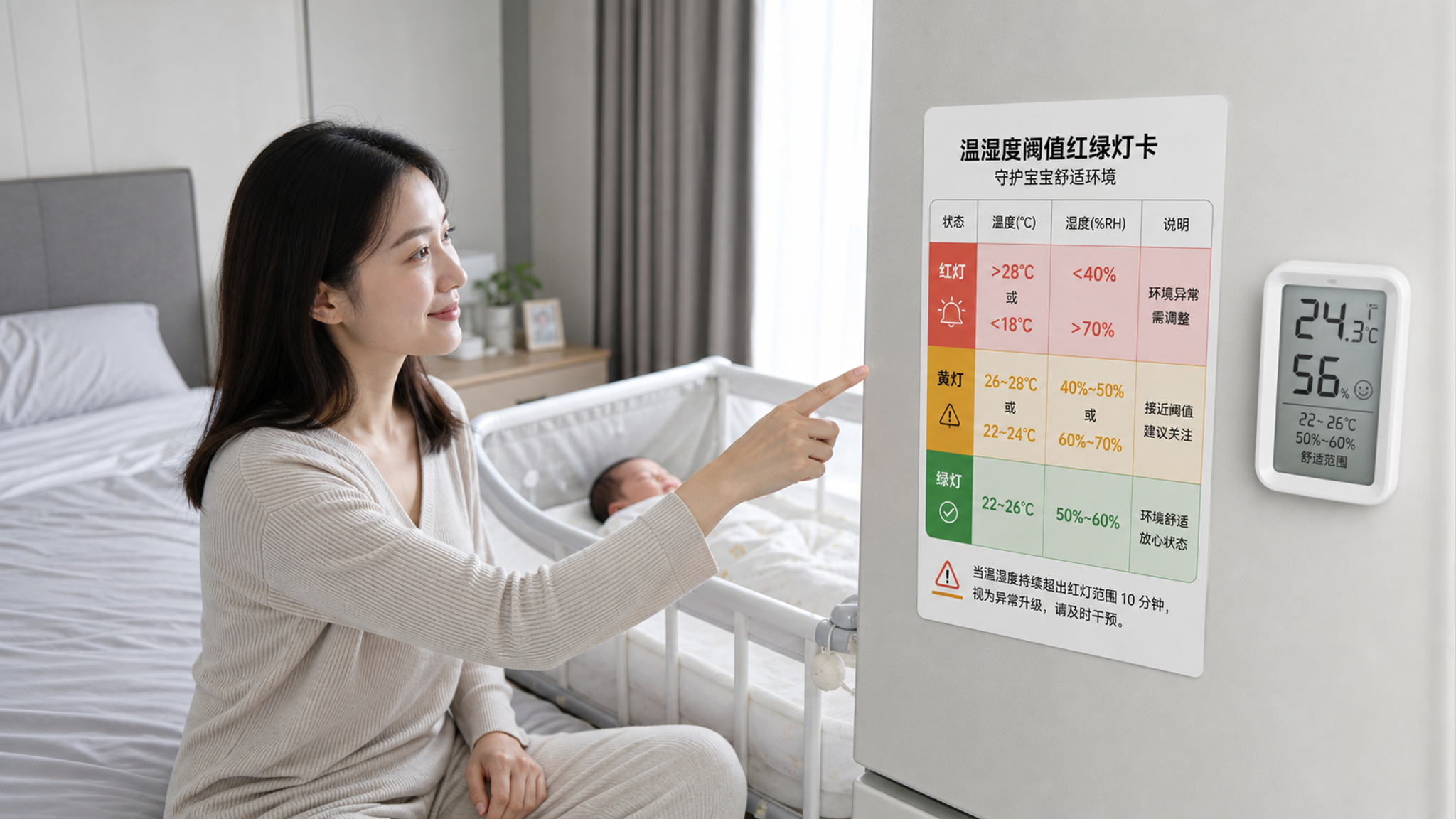 三伏天坐月子别吵空调：用温湿度阈值让月嫂按标准做