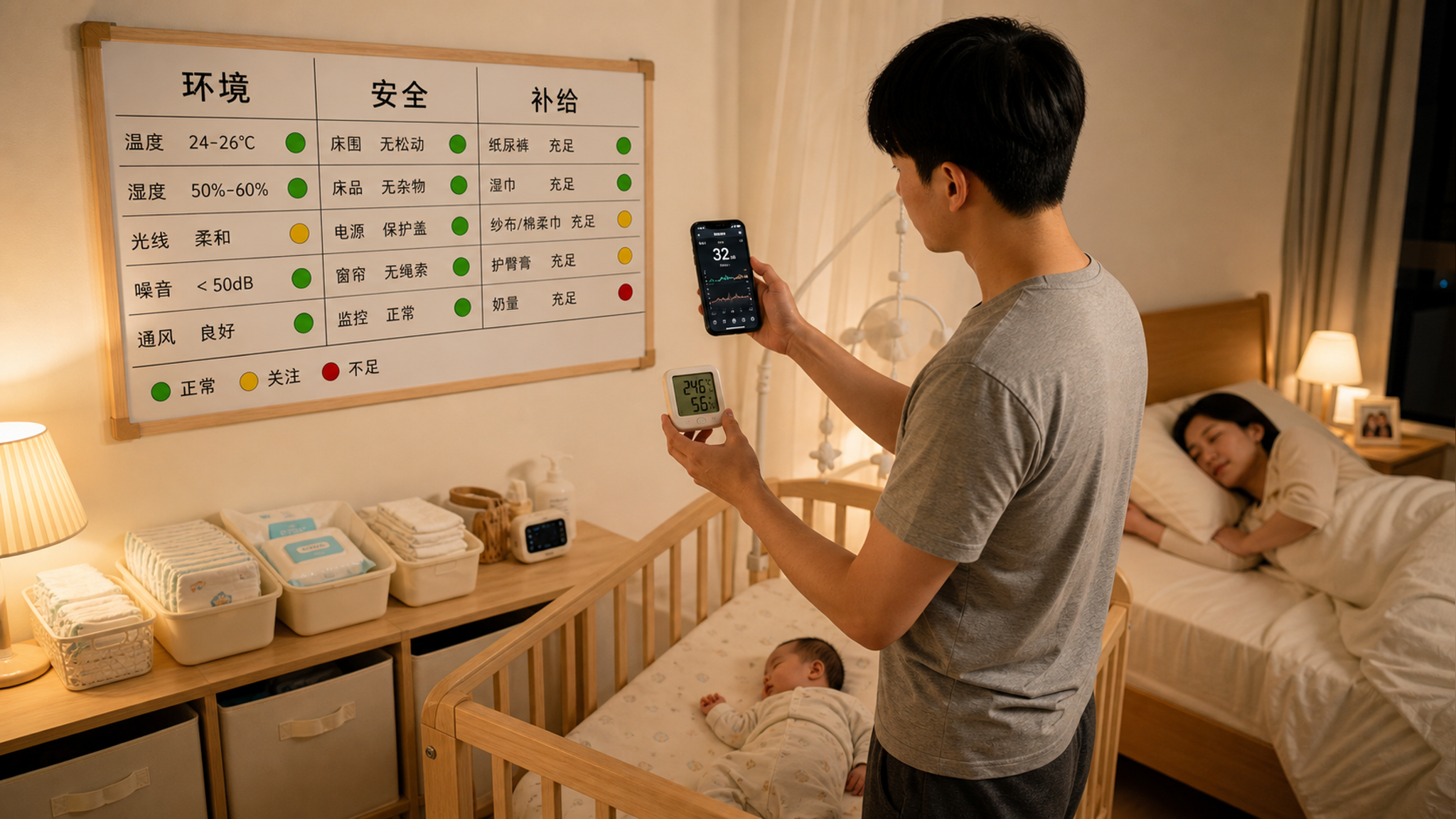 半夜最崩的不是喂奶，是房间热、蚊子多、尿布断货