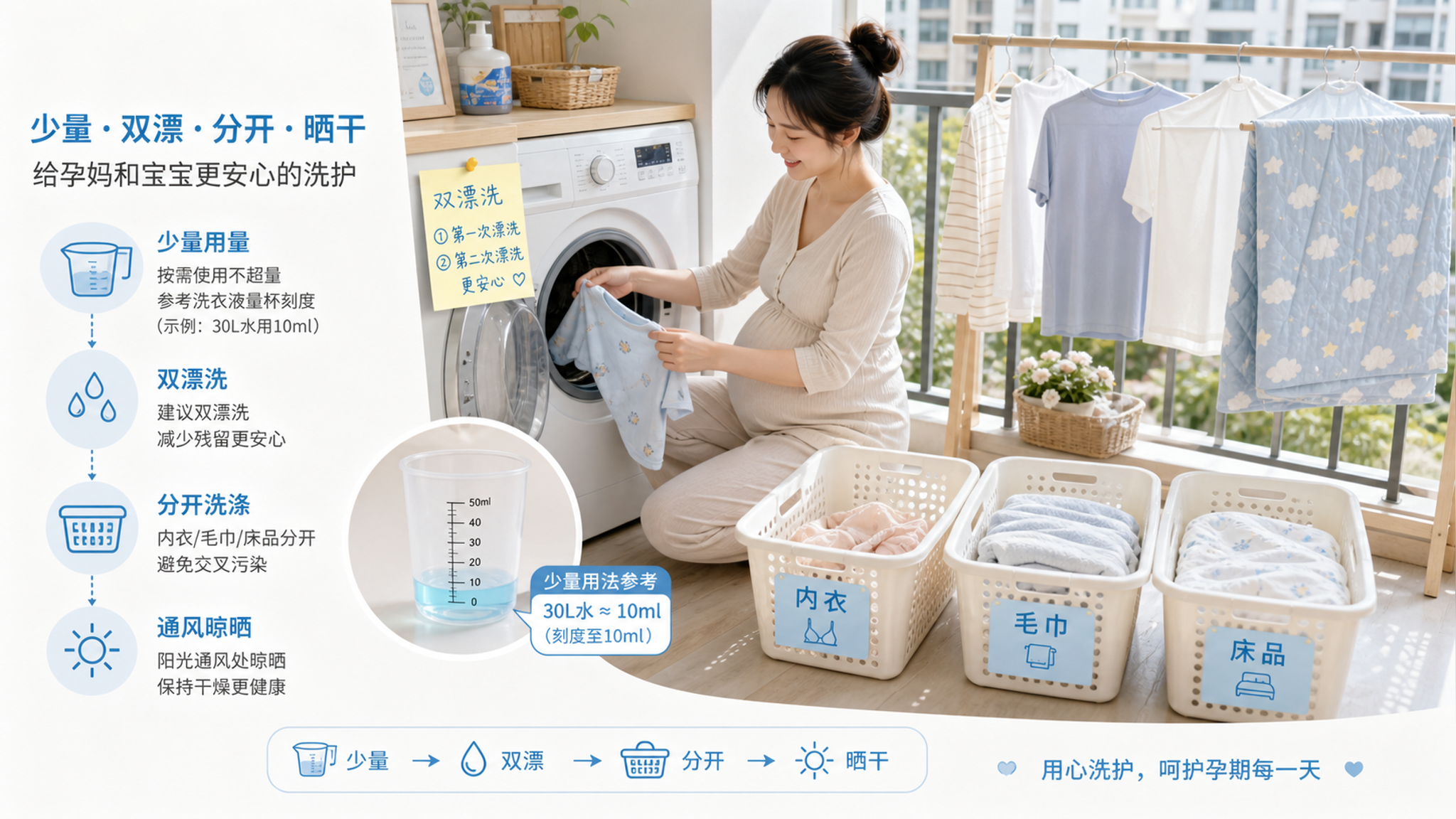 衣服越香越痒？多半是洗护残留在刺激你（孕期也适用）