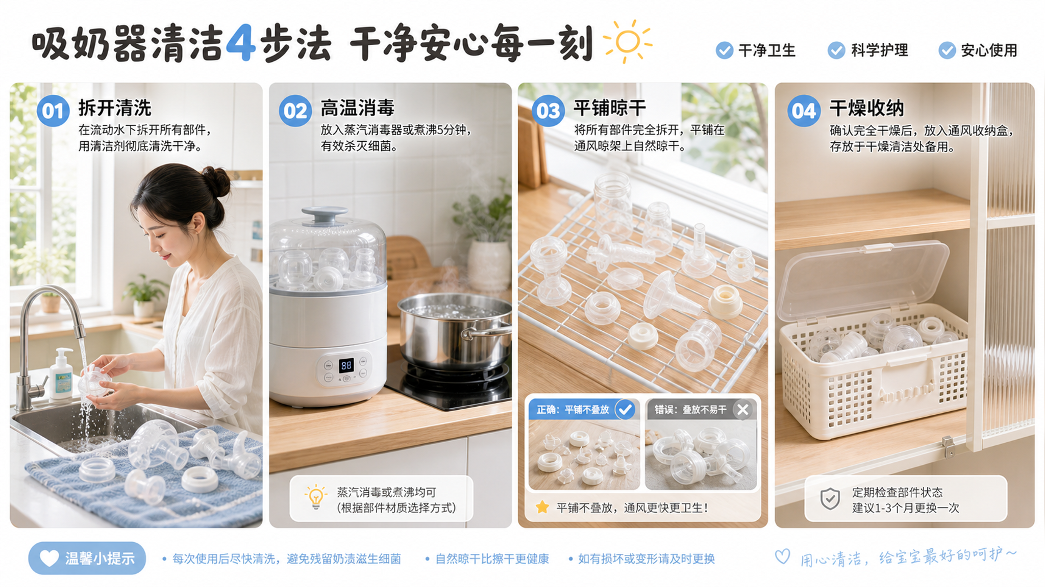 湿热天吸奶器总有霉味？问题多半出在“没干透”