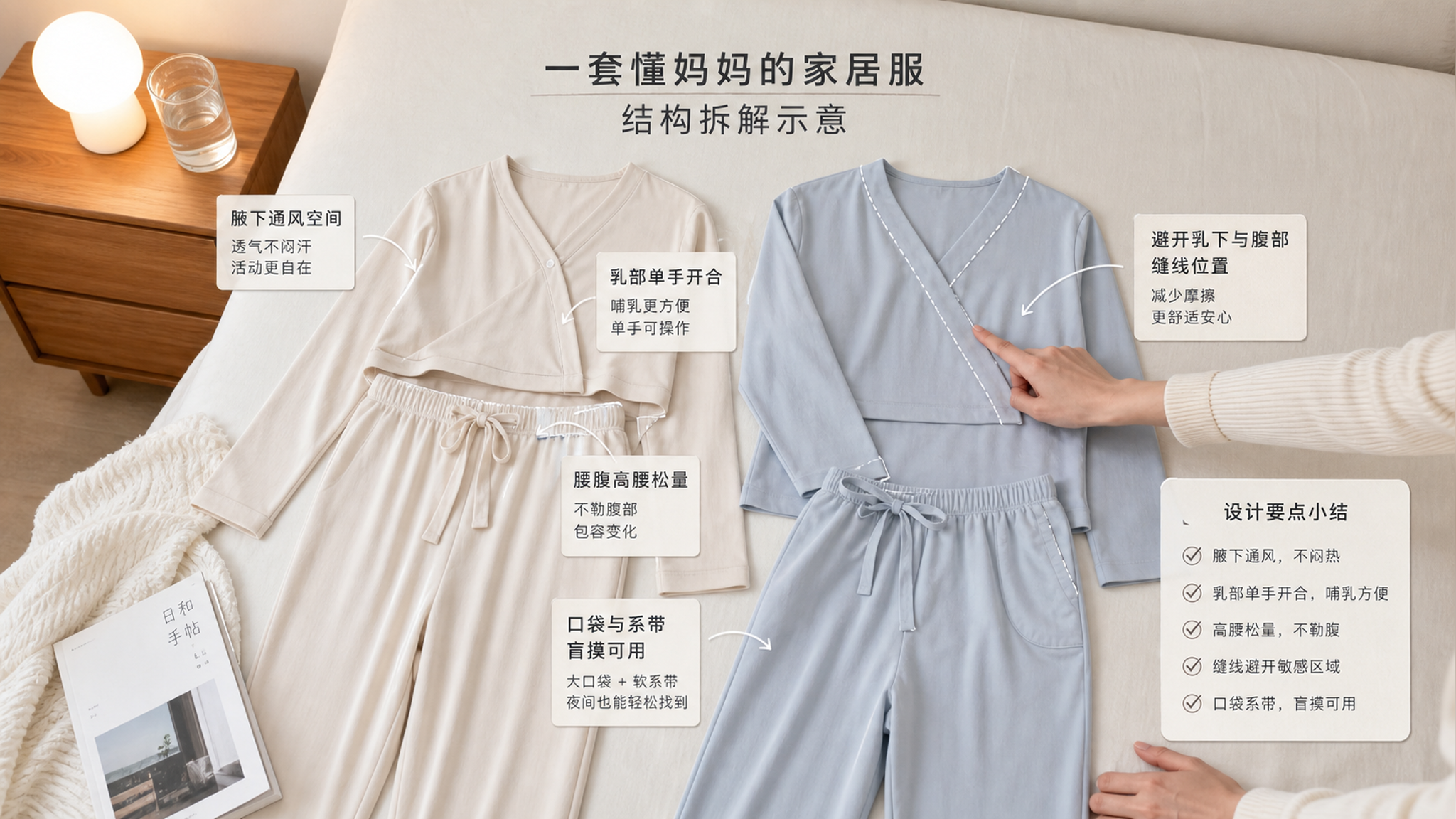 8月月子家居服别乱买 5个结构点选到舒服