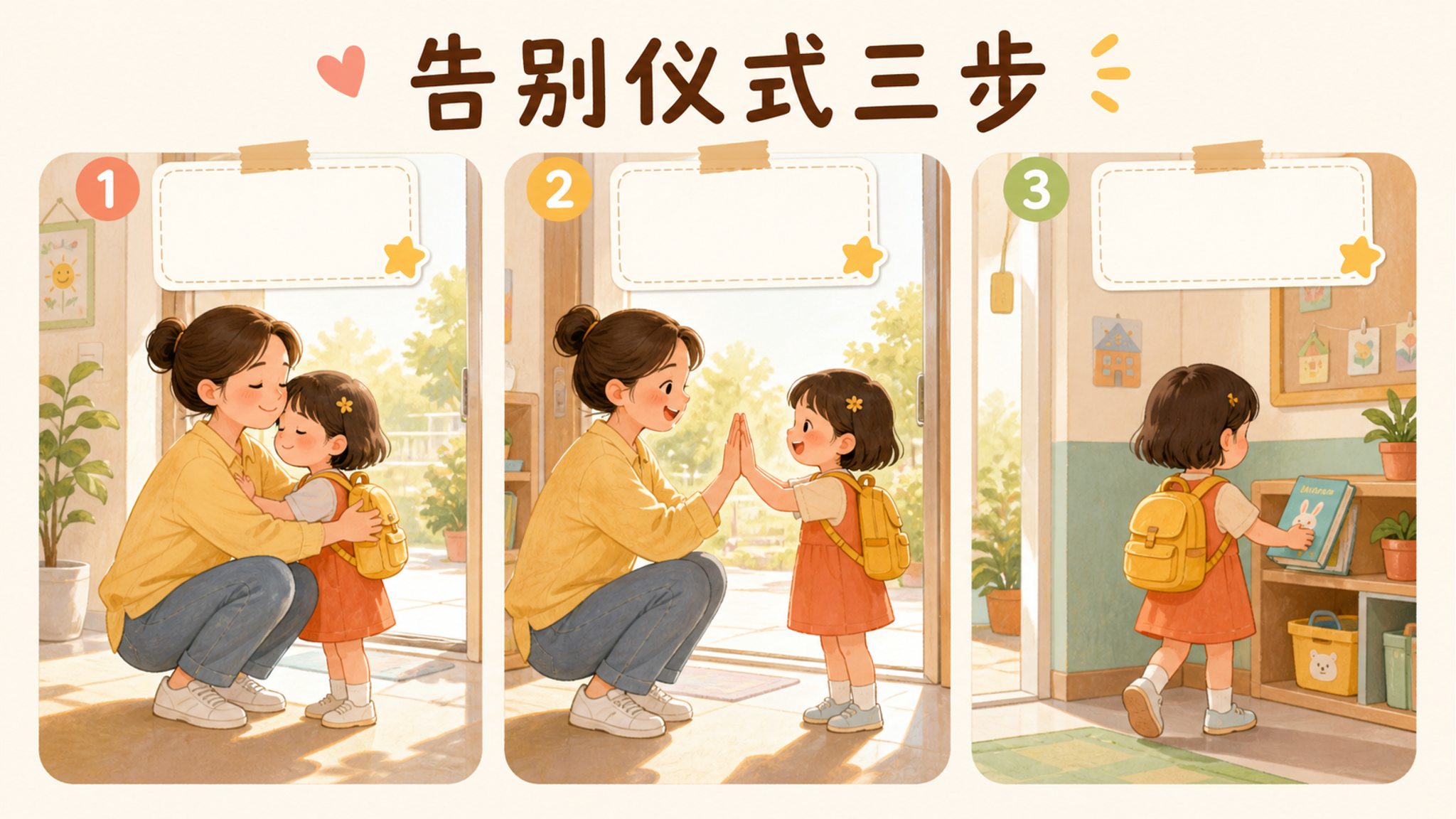 分离焦虑别硬哄：2个动作3句话，告别更顺