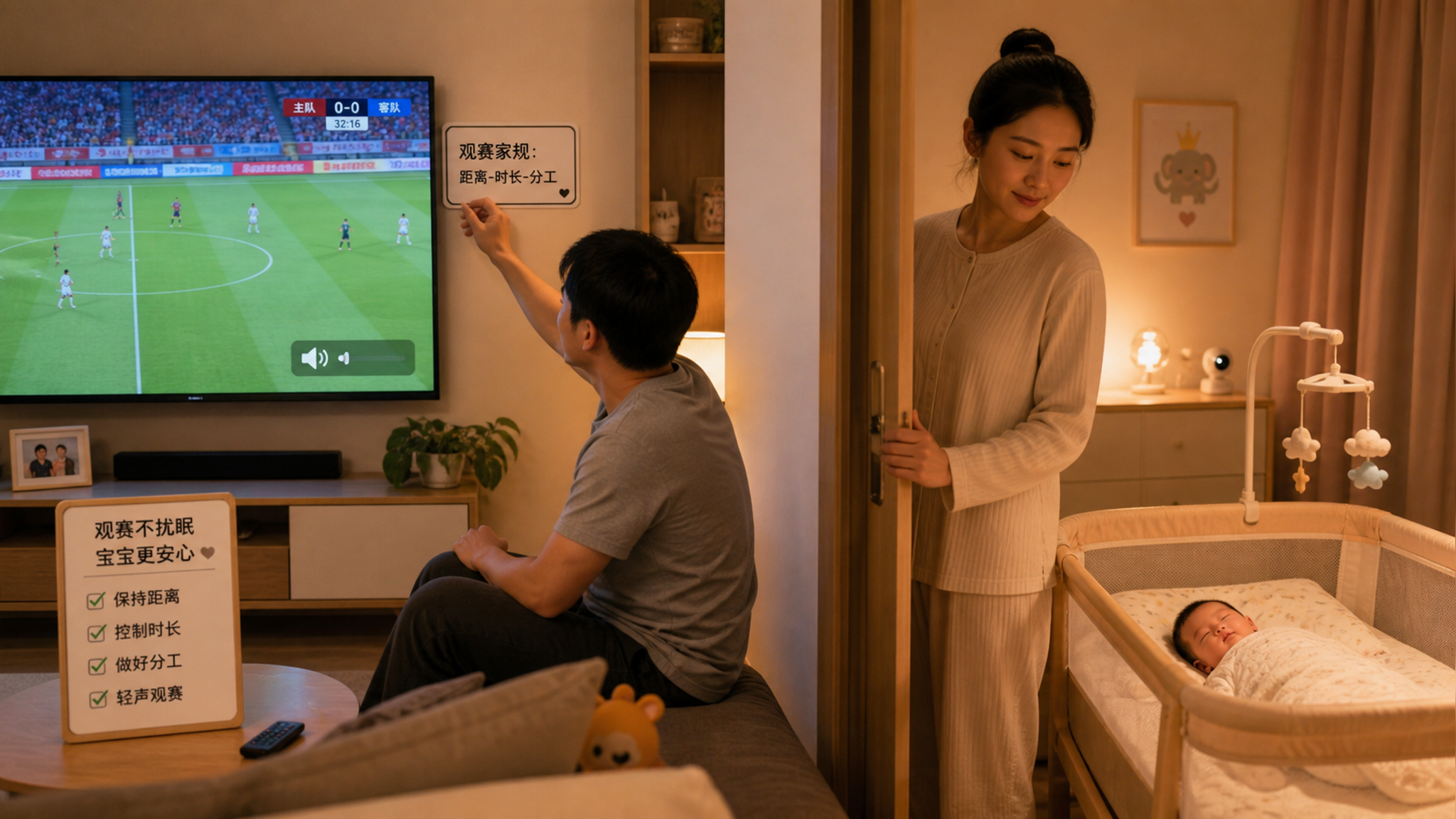 1-3月龄看球不吵醒：听力睡眠三条家规