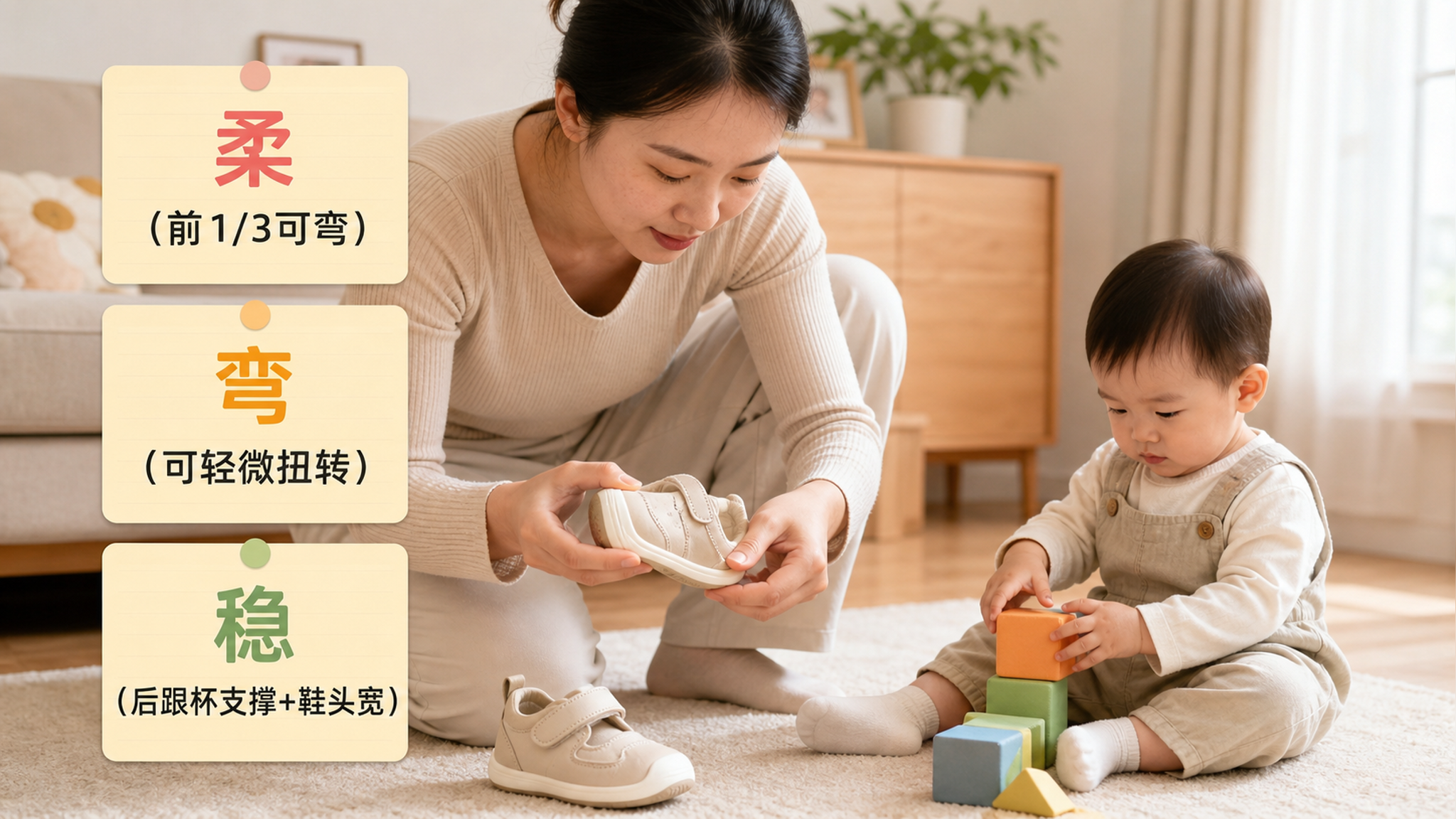 孩子足弓别急着“矫正”：学步鞋三指标+15分钟足部游戏