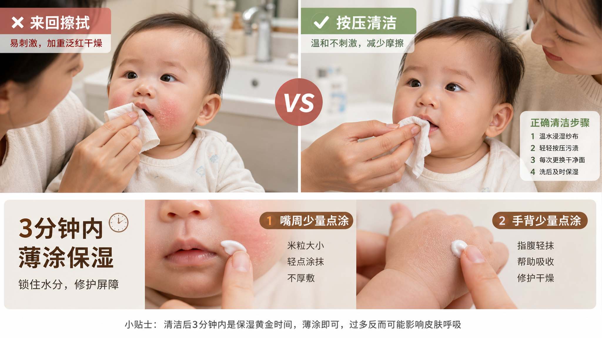 立秋后宝宝嘴周起皮发红？先别急着抹药，3步稳住屏障