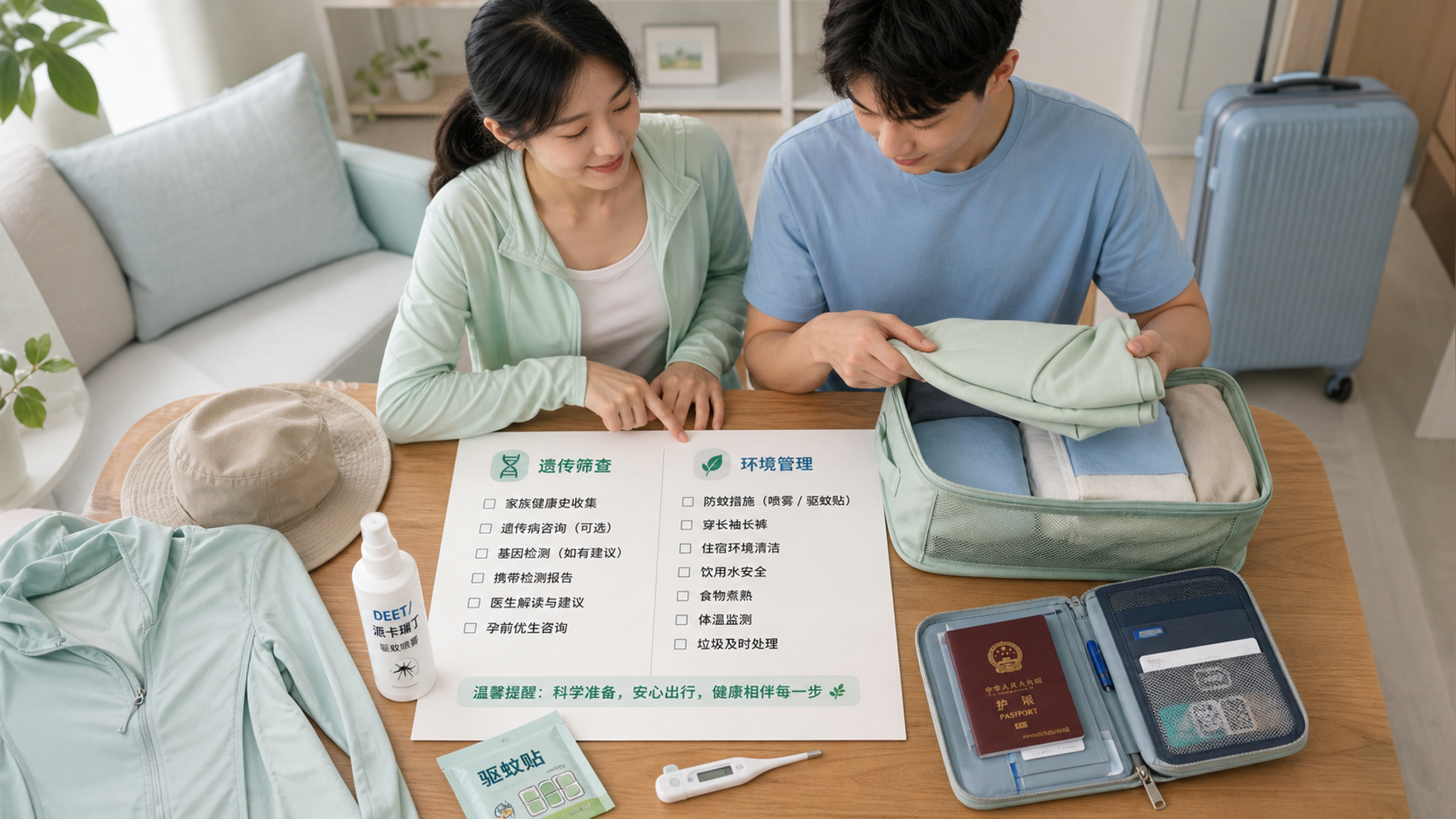 备孕遇上暑期旅行：蚊子和生食要避到什么程度