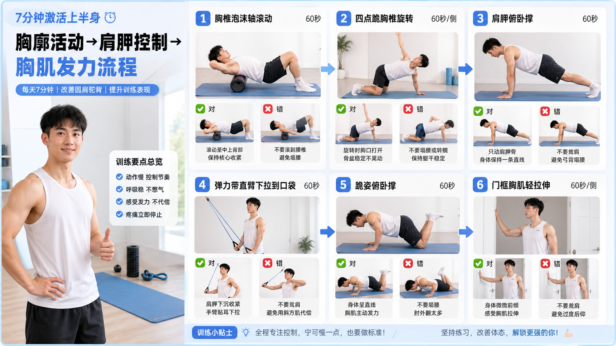 上半身越拉越紧？7分钟把顺序做对就松了