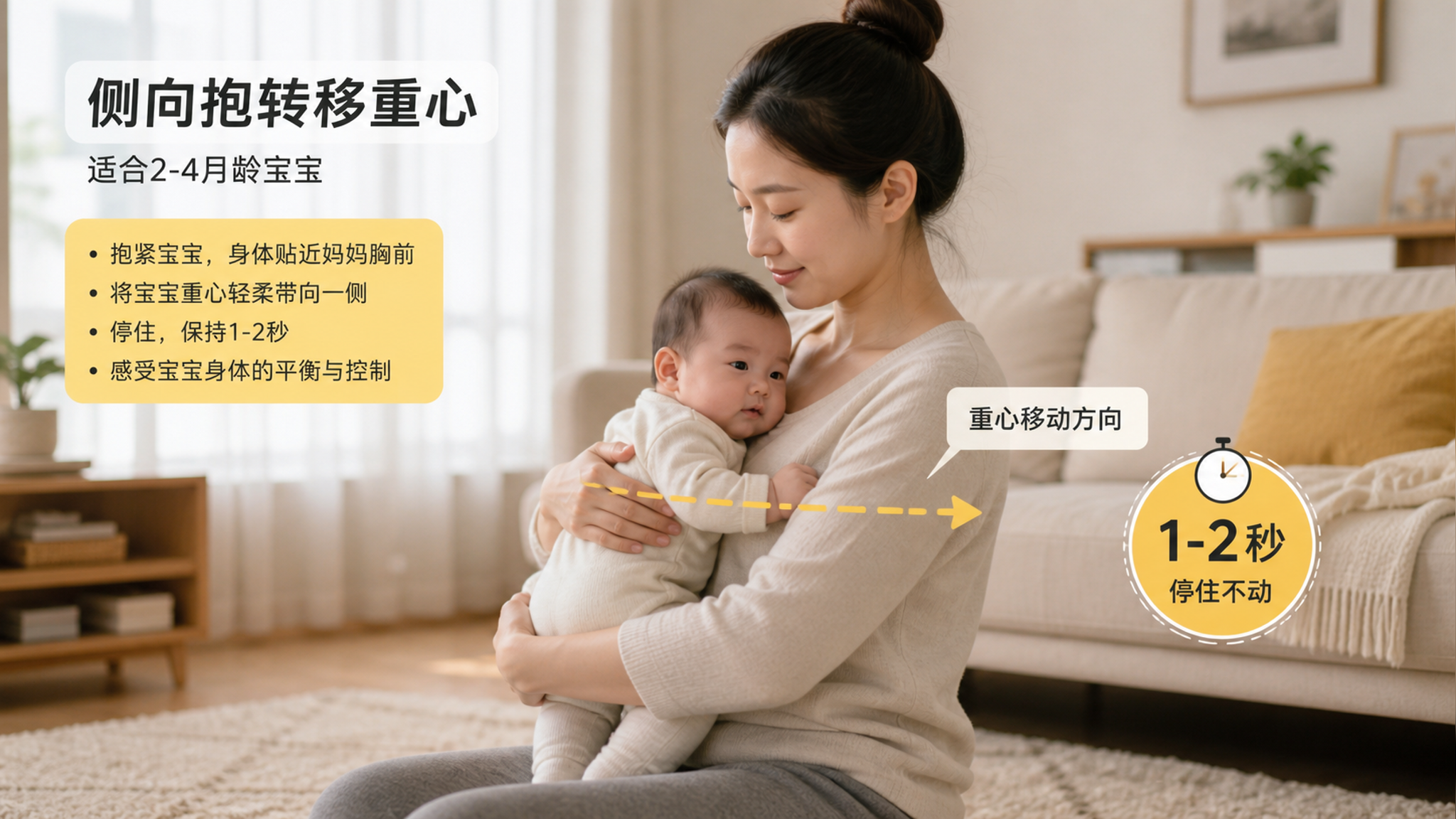 宝宝不会翻别急 先练“侧边停住”这一步