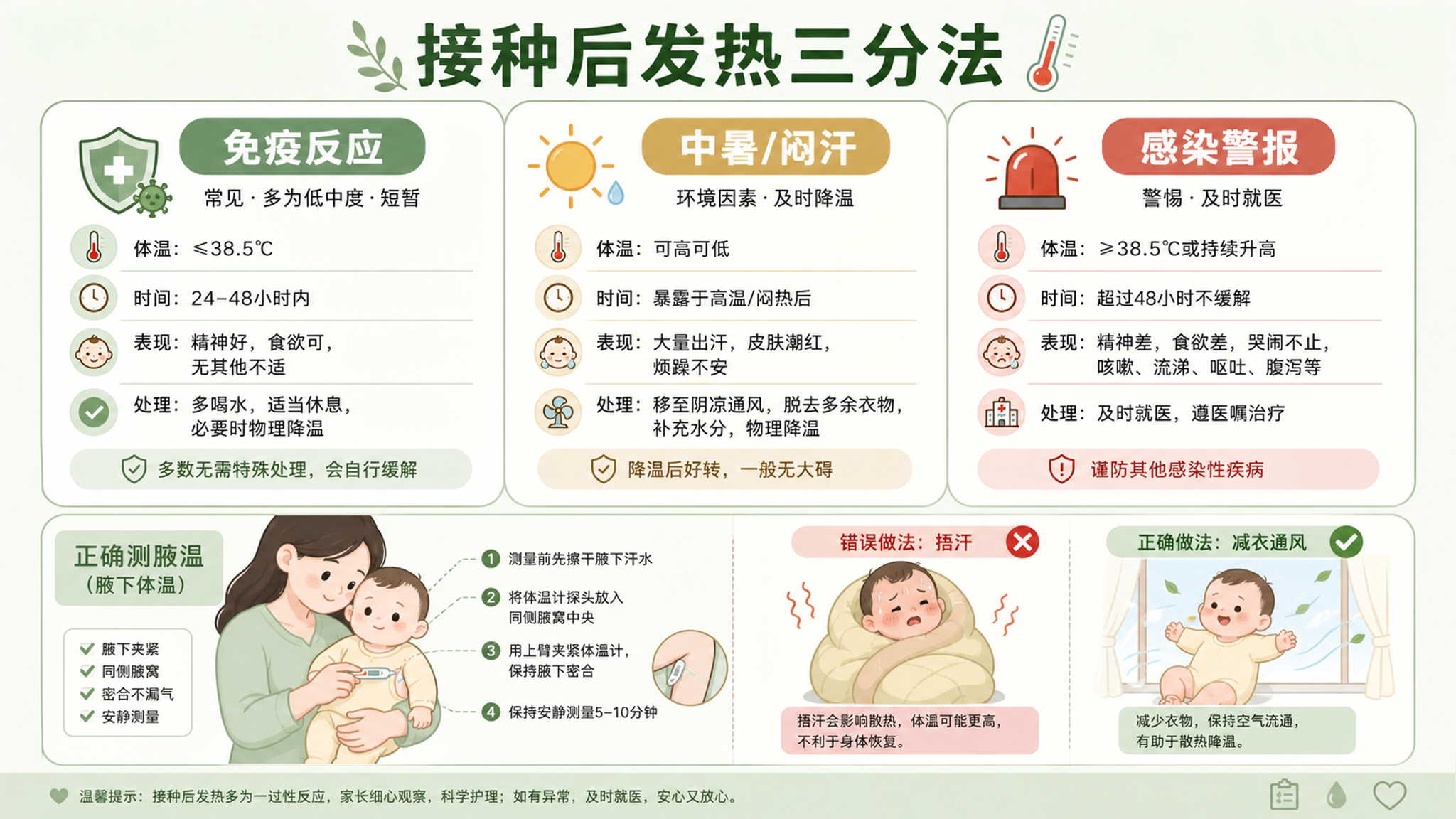 接种后38.2℃别慌：3步分清免疫热、中暑、感染