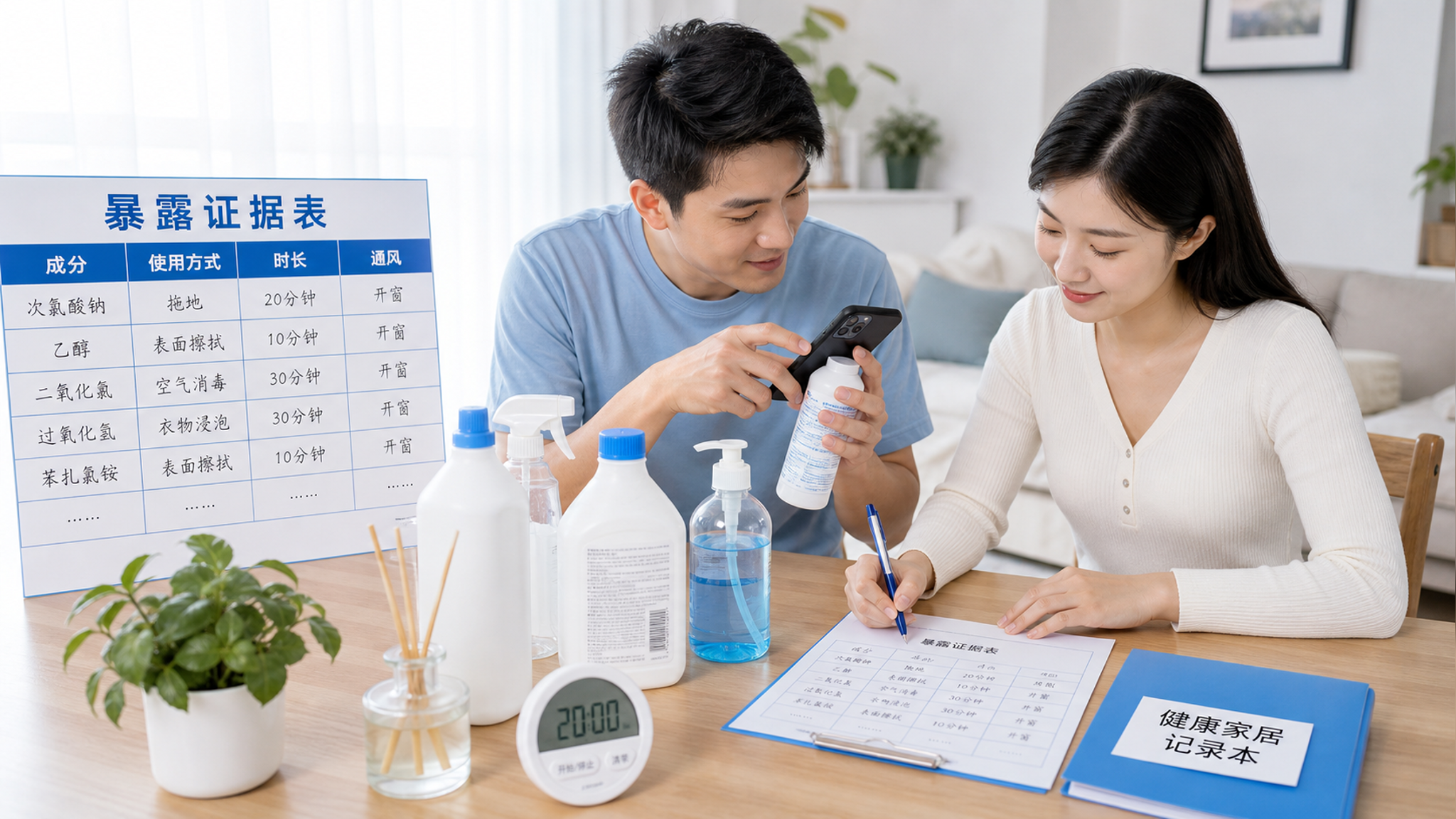 备孕遇到消毒液香薰染发剂 先用这张暴露证据表判断风险