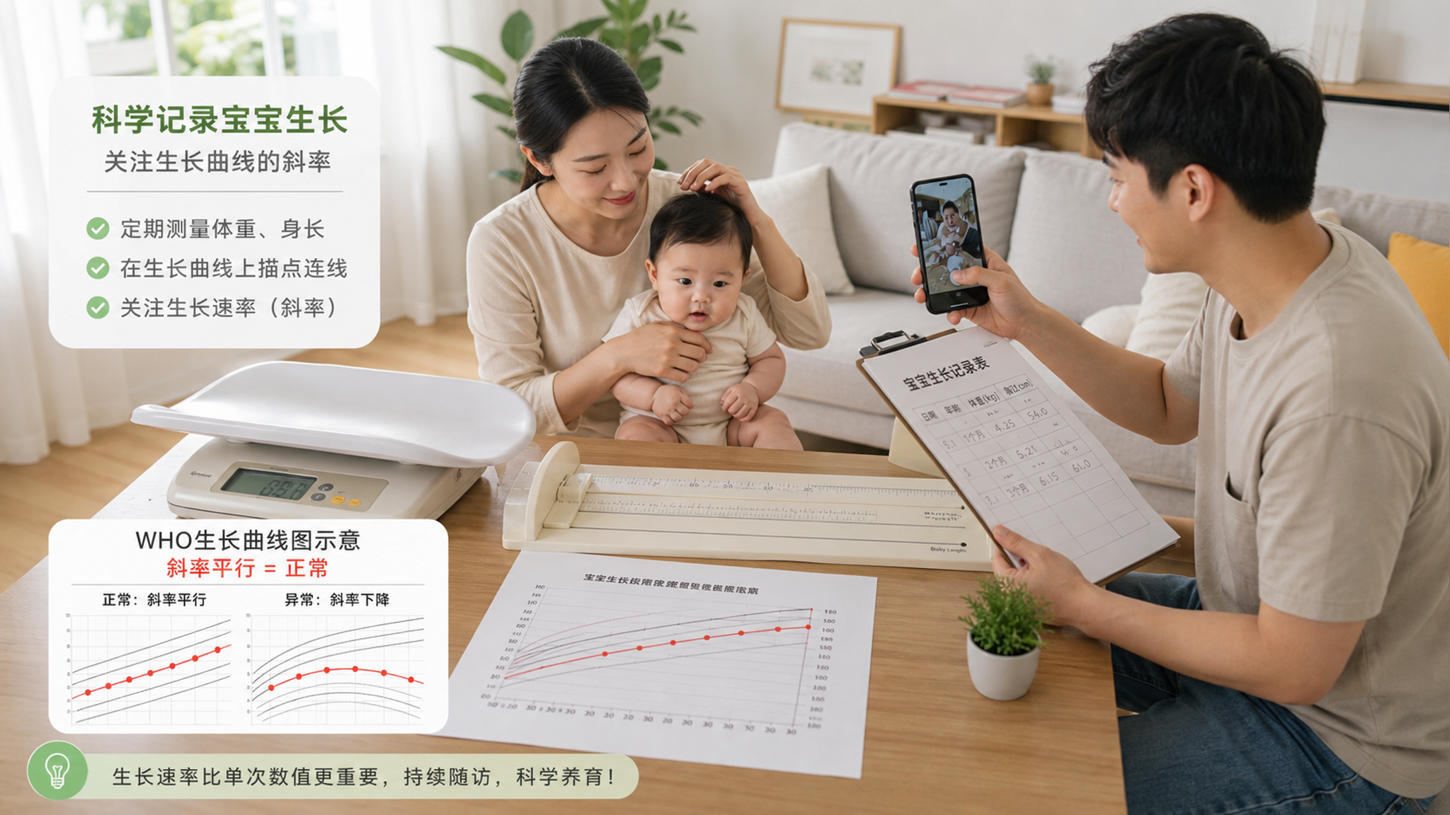 体检表别只盯百分位：看斜率才知道娃稳不稳
