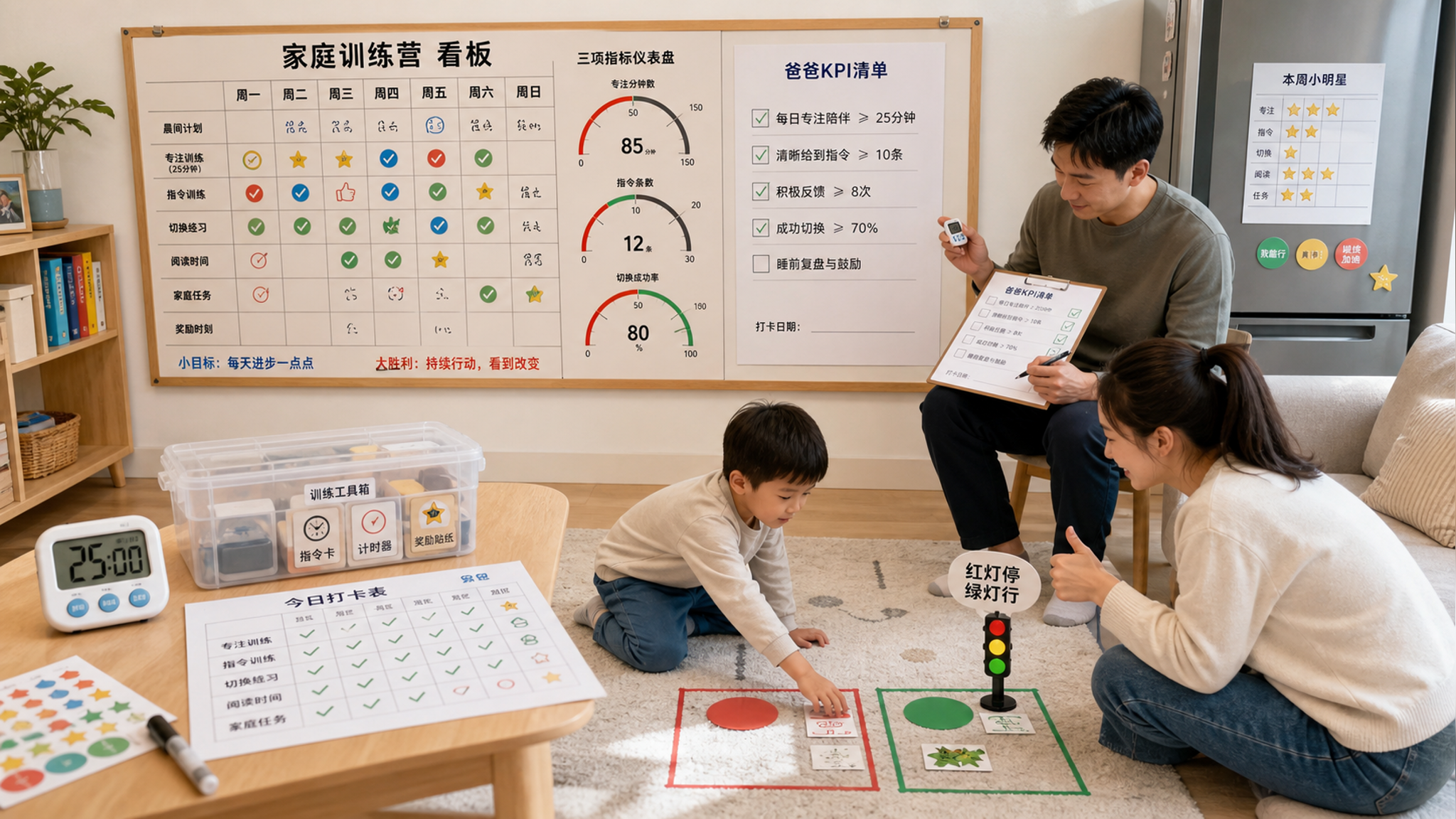 3-6岁别再靠妈妈硬扛：每天20分钟，爸爸也能把能力练起来