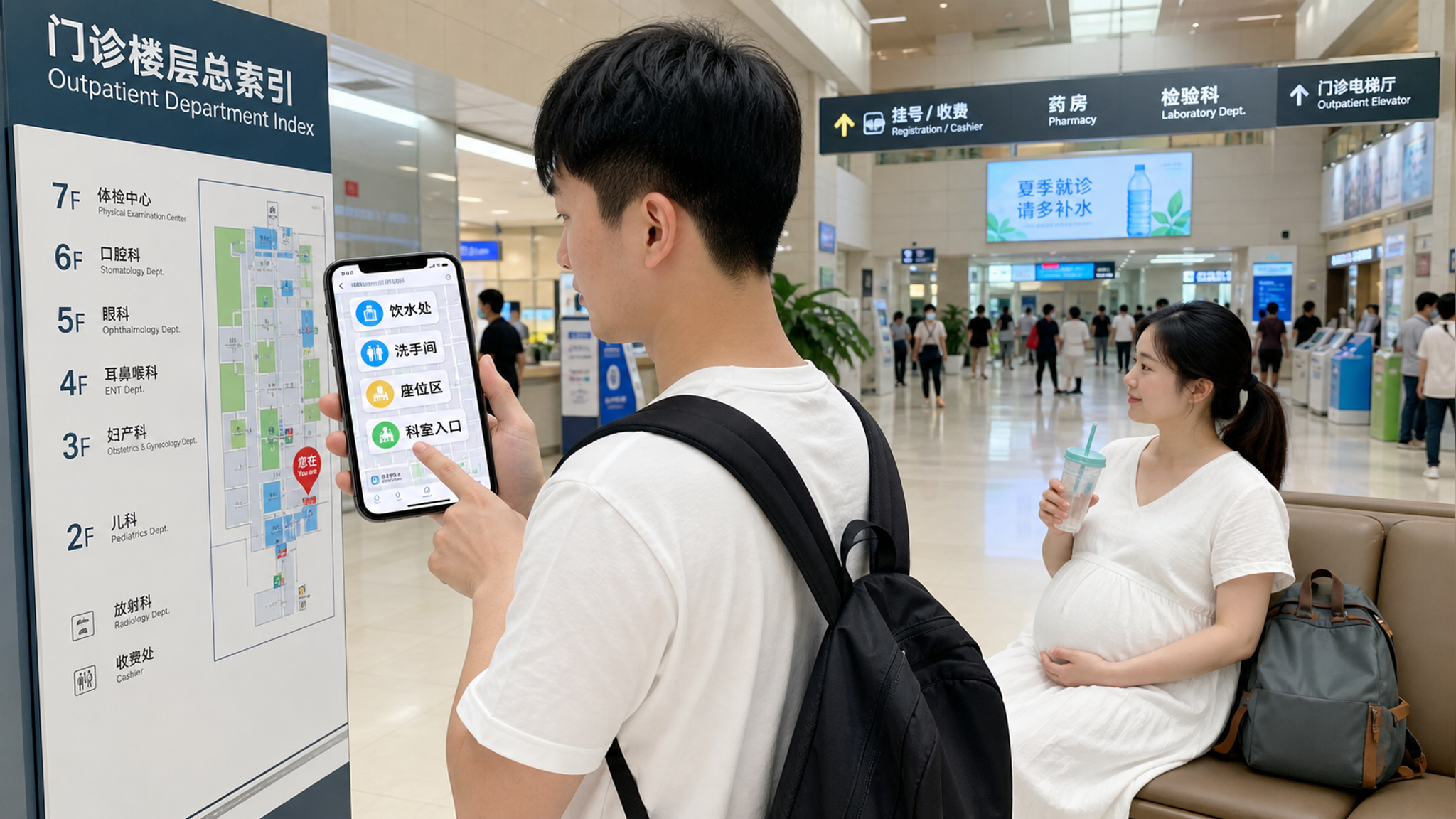 夏天陪产检别硬扛：叫号提醒+补水休息SOP