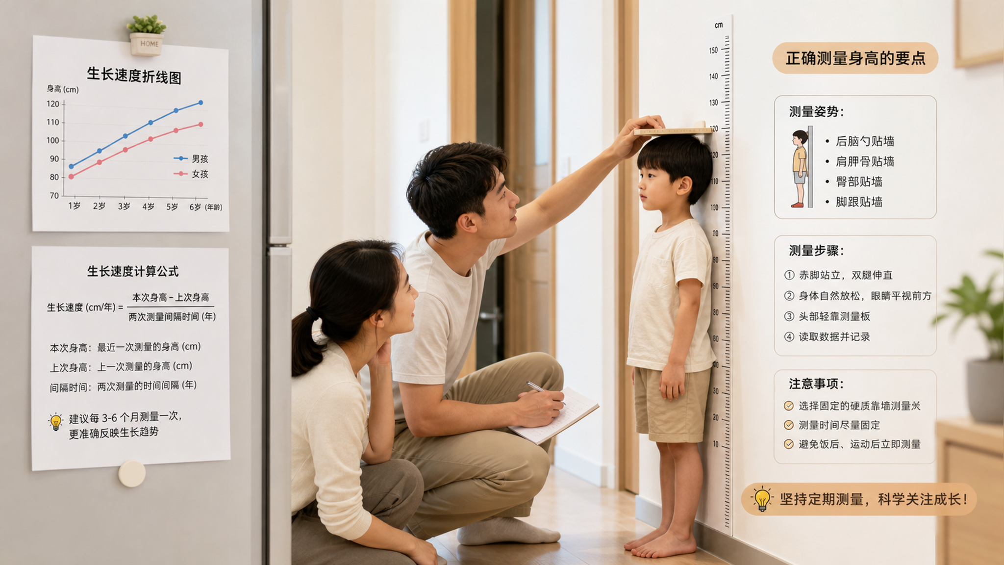体检身高偏低别急着补：先看生长速度这4步