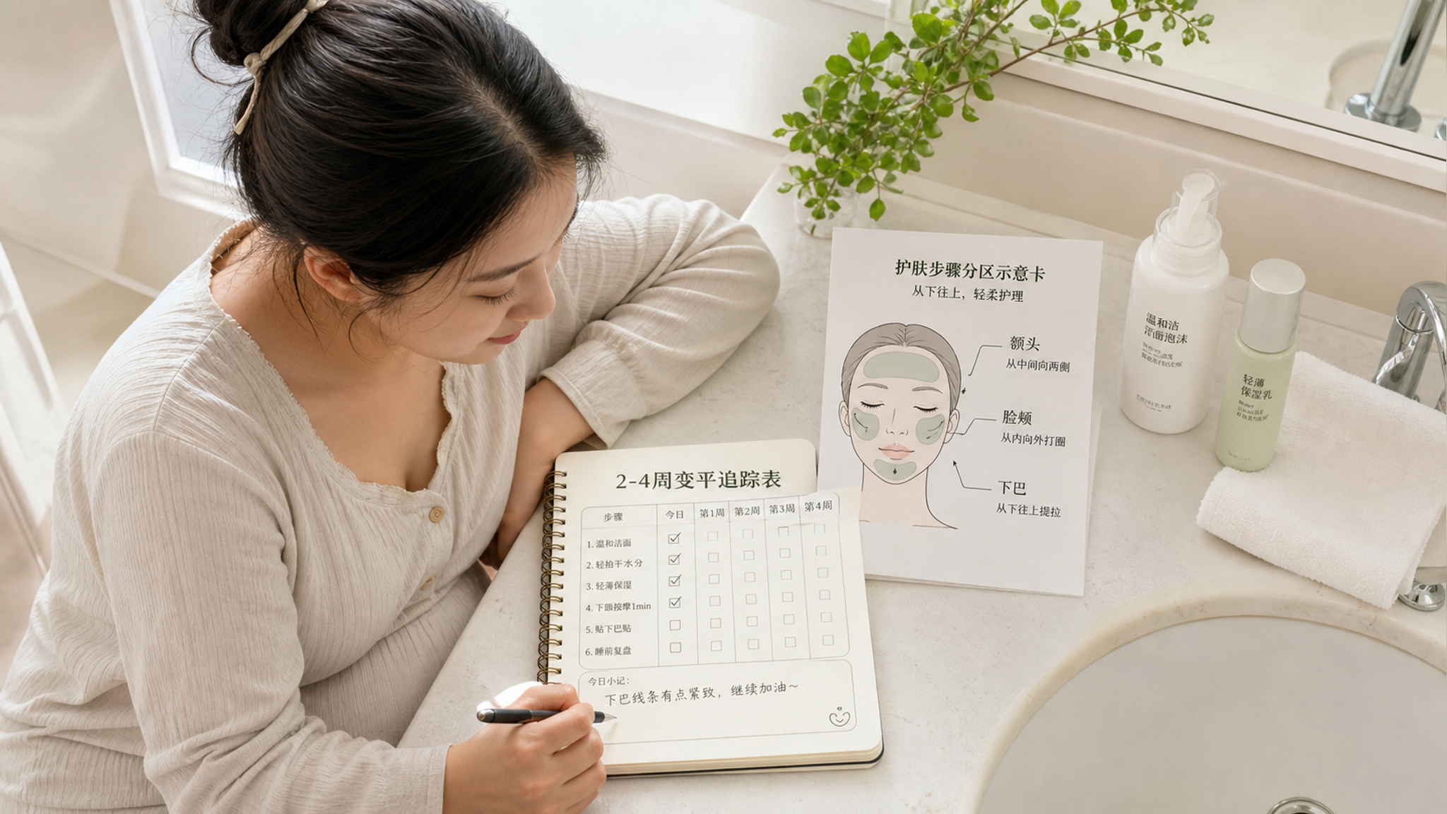 孕期闭口摸着不平？别猛洗，按这条温和路线“变平”