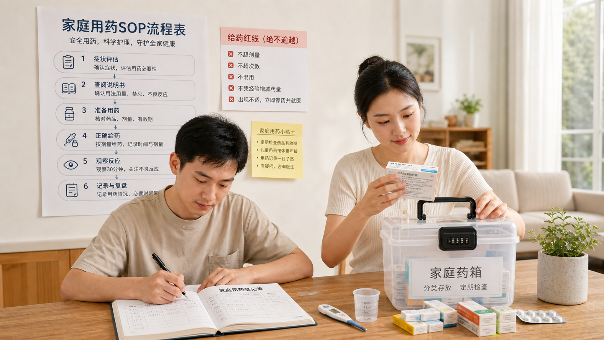 家里总有人偷喂药？用这张“给药红线+登记簿”结束内耗