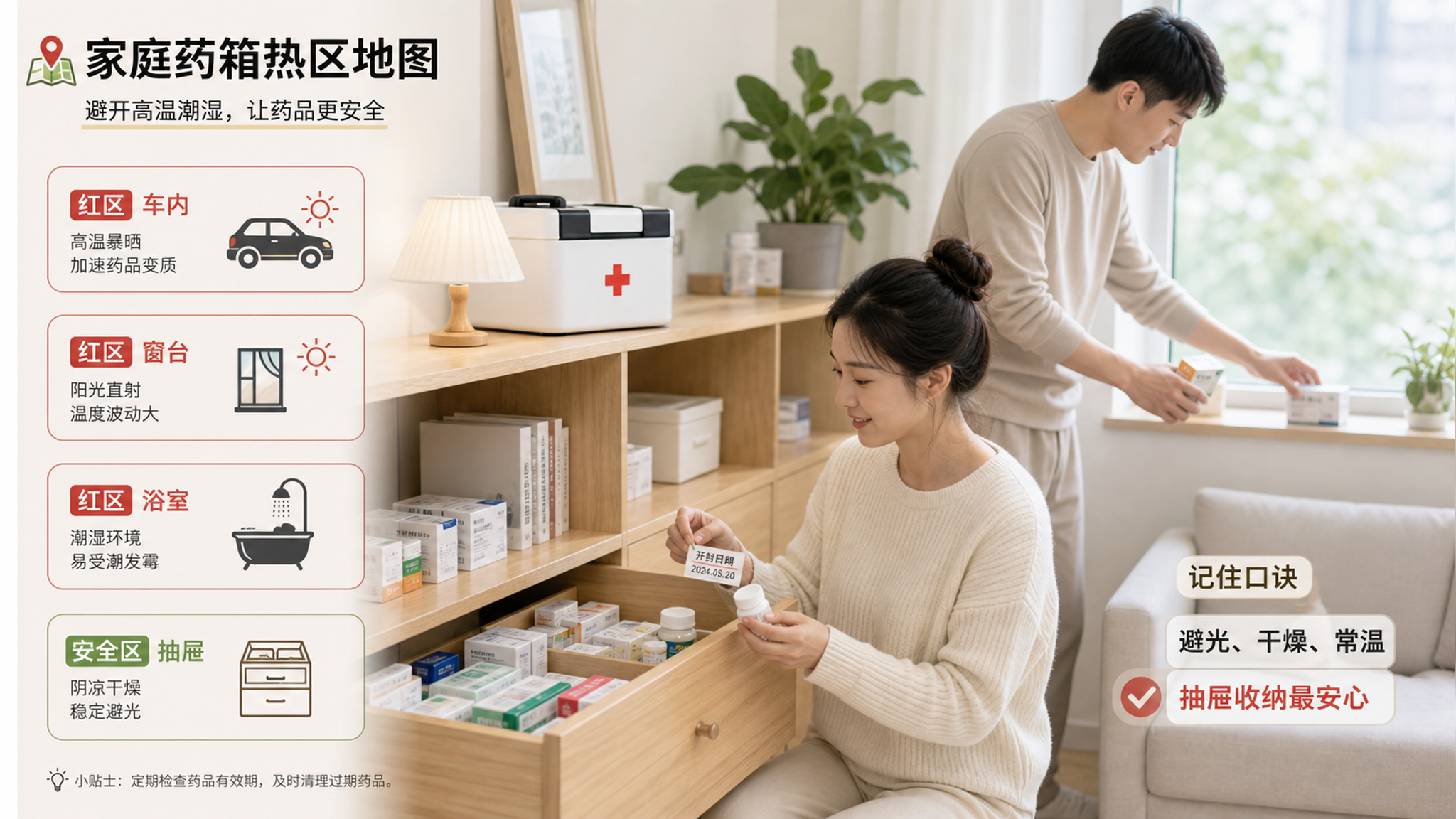 夏天药别放这4个位置：变质更快，量也更容易喂错