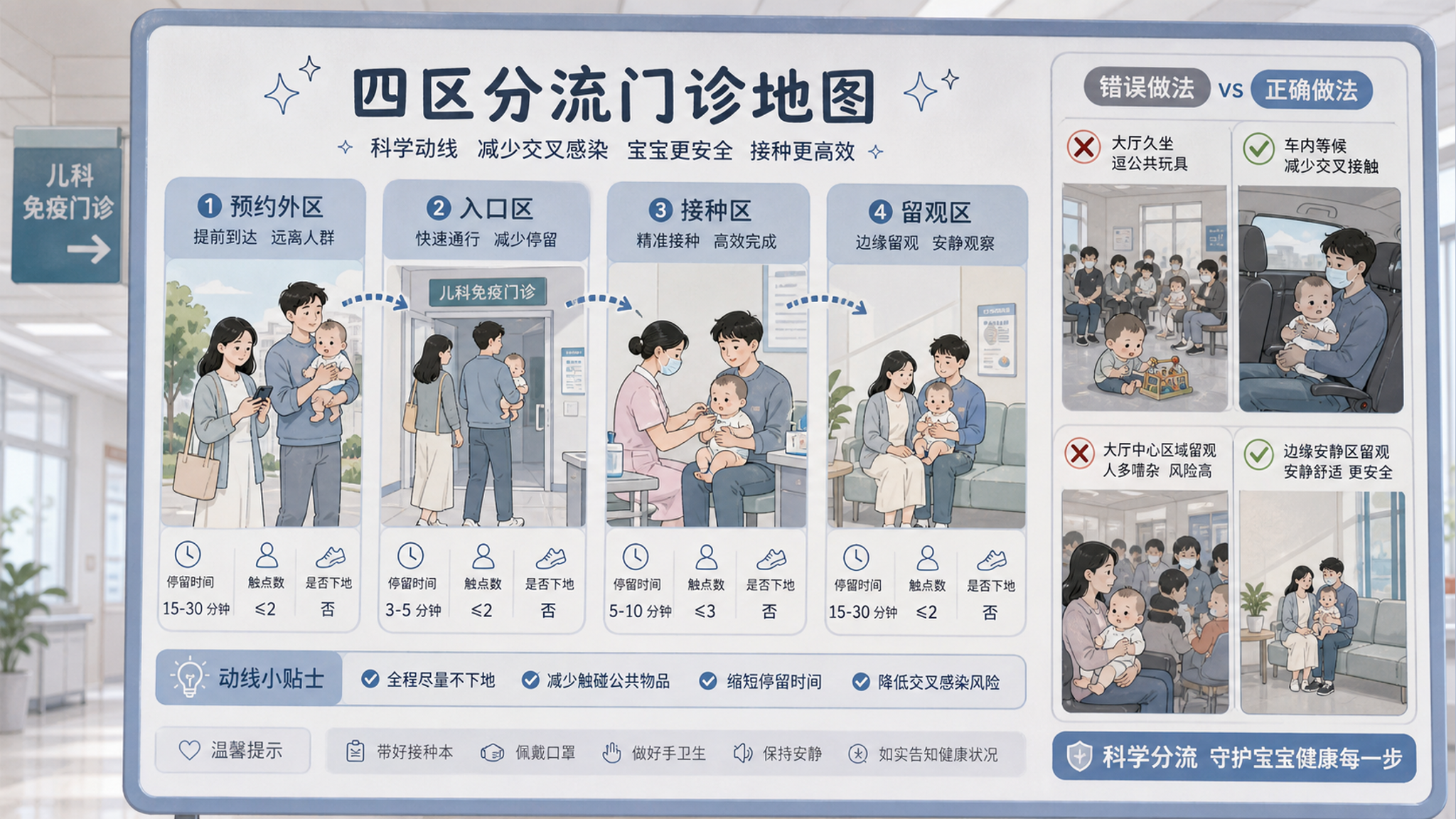 盛夏带娃打疫苗别硬挤：四区分流把暴露压到最低