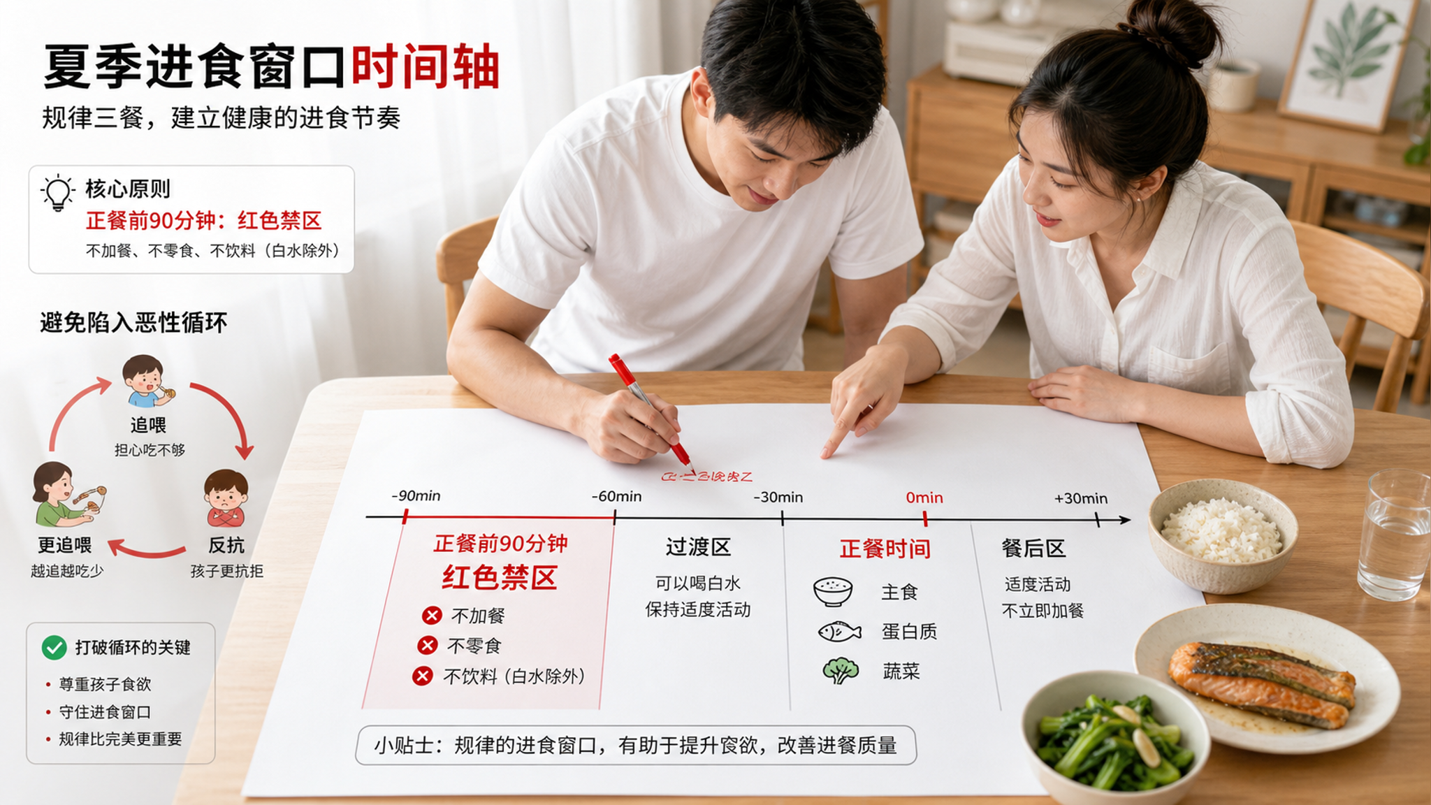 夏天娃不吃饭，先别补锌：多半是“饥饿感”被喂没了