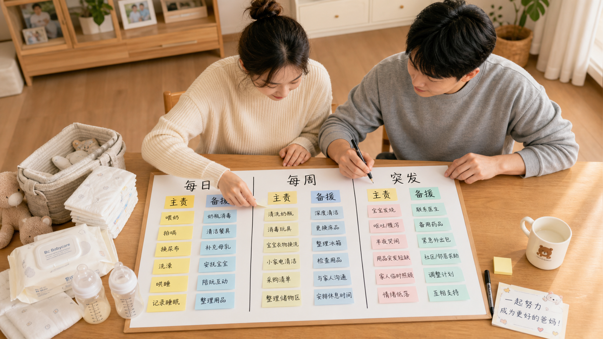 新生儿期最累的不是夜醒，是隐形任务没人认领