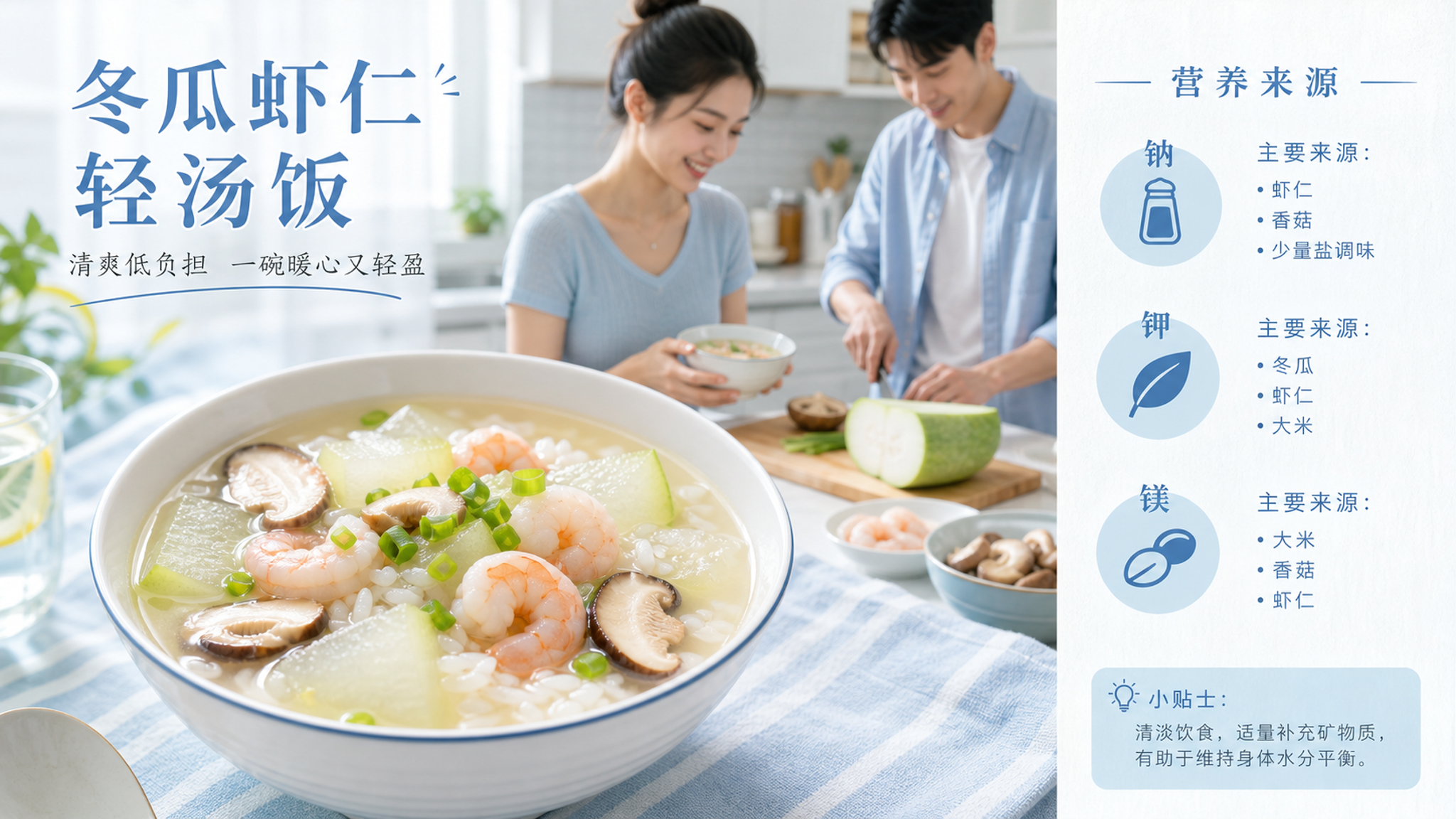 天热没胃口别靠冰饮：15分钟电解质轻汤饭