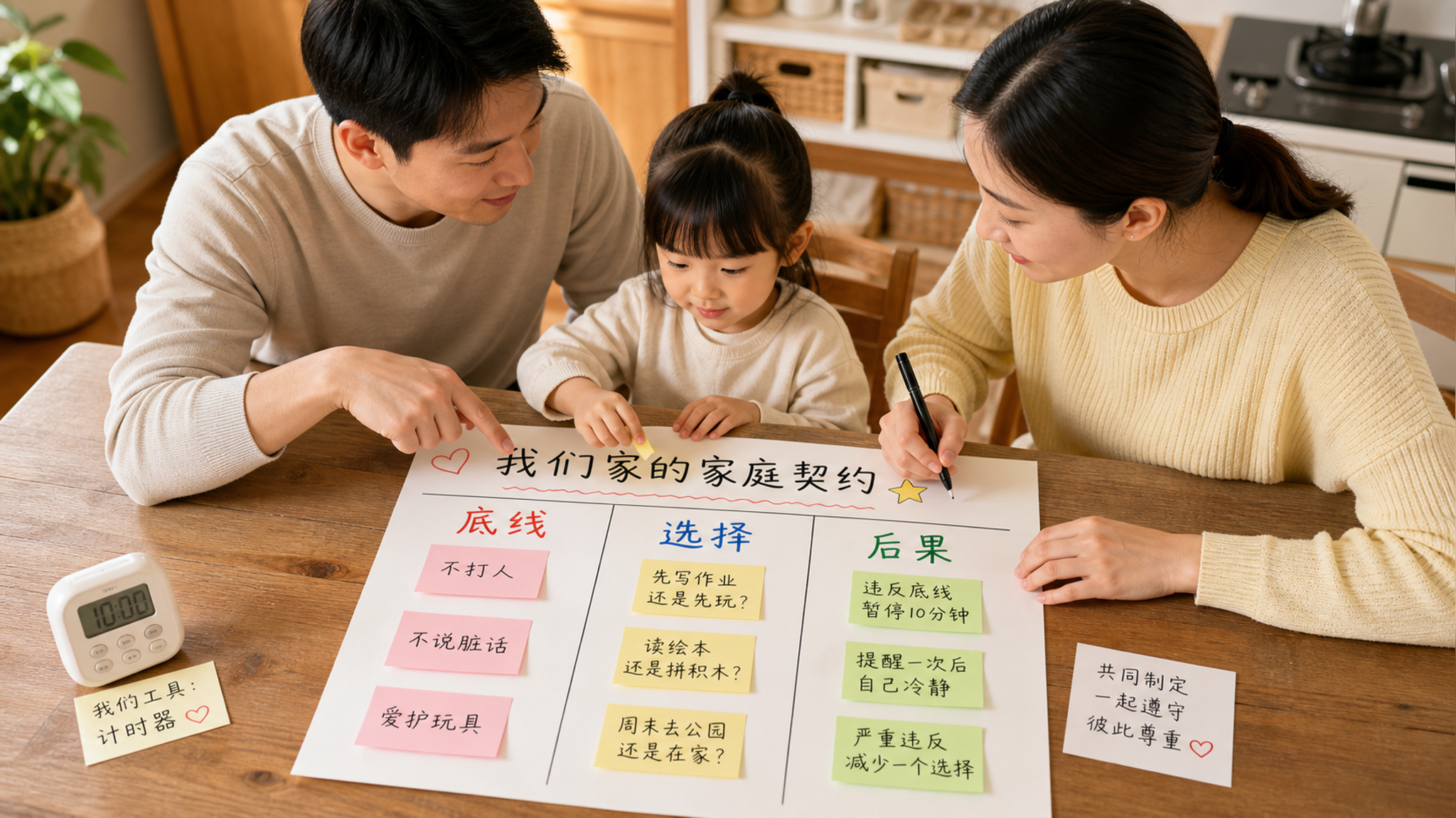 孩子回家就翻车？用这张家庭契约让他开始自管