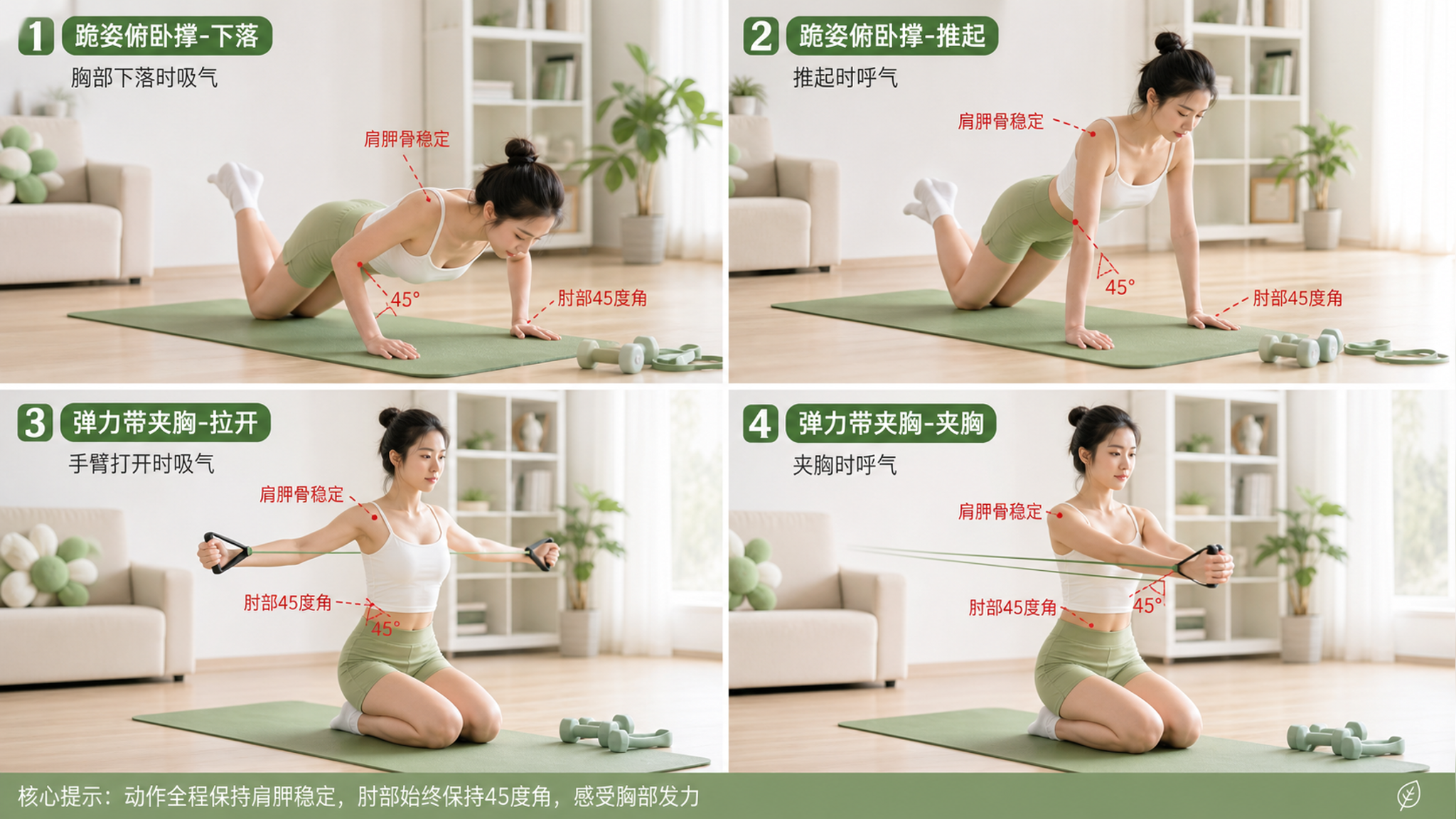 吊带一穿就显上身松？15分钟练出支撑感