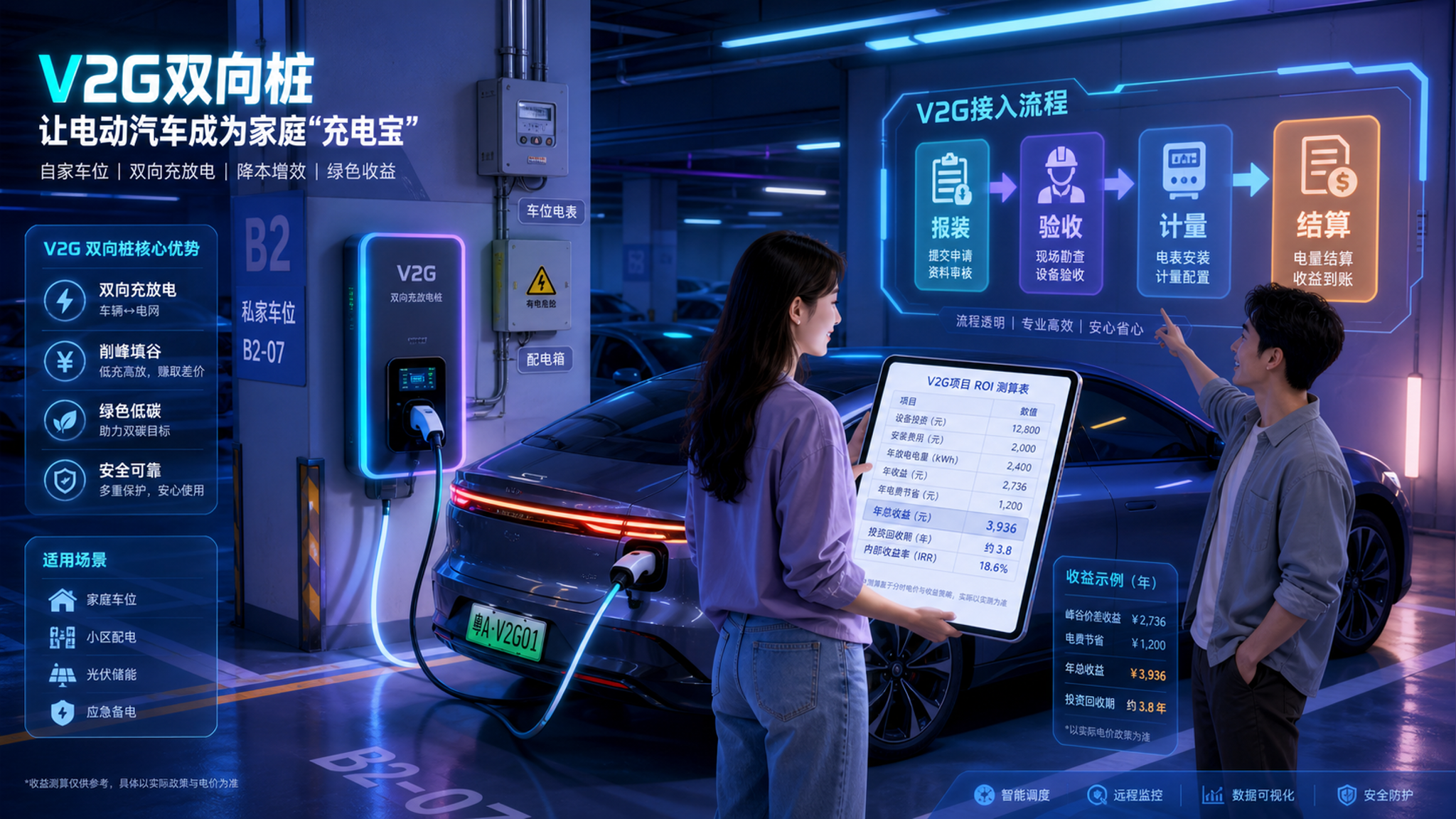 V2G真能回本吗？固定车位家庭先把ROI算明白