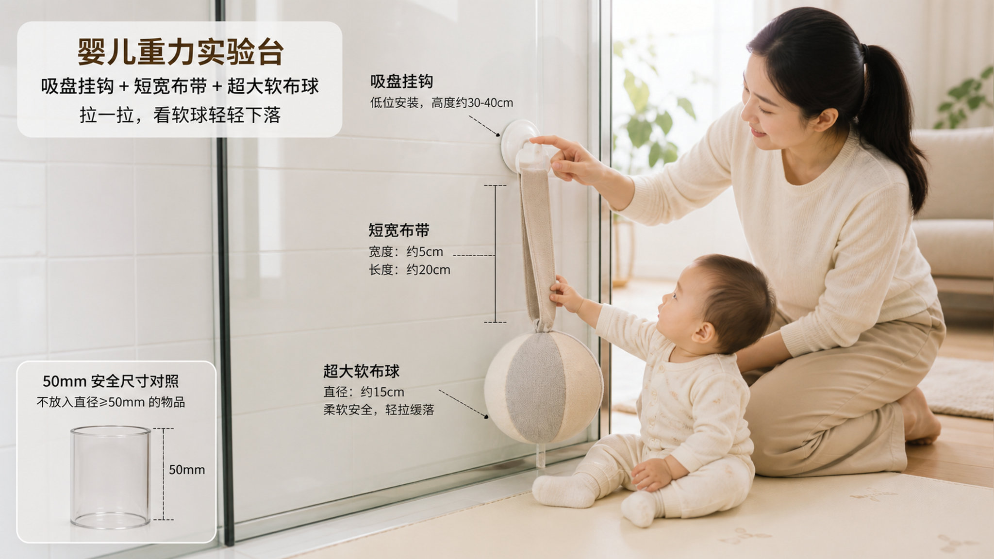 宝宝越扔你越火？做个可回收的重力实验台