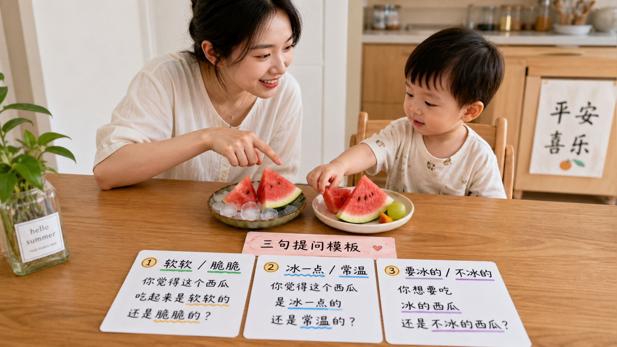 宝宝只会说“要”？用3句提问练出甜脆冰滑