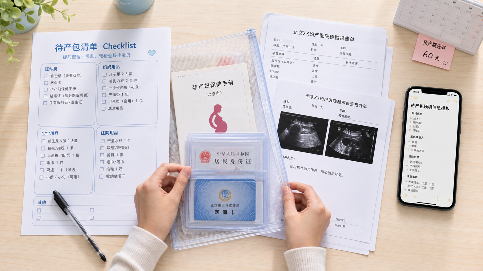 孕期建档少跑冤枉路：带齐这份清单，信息提前填好