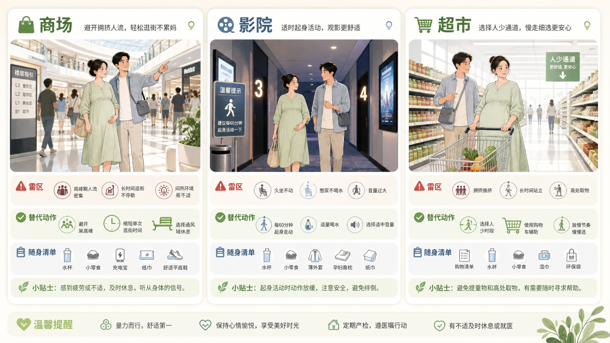 孕期去商场影院别硬撑：密闭人群3个雷区