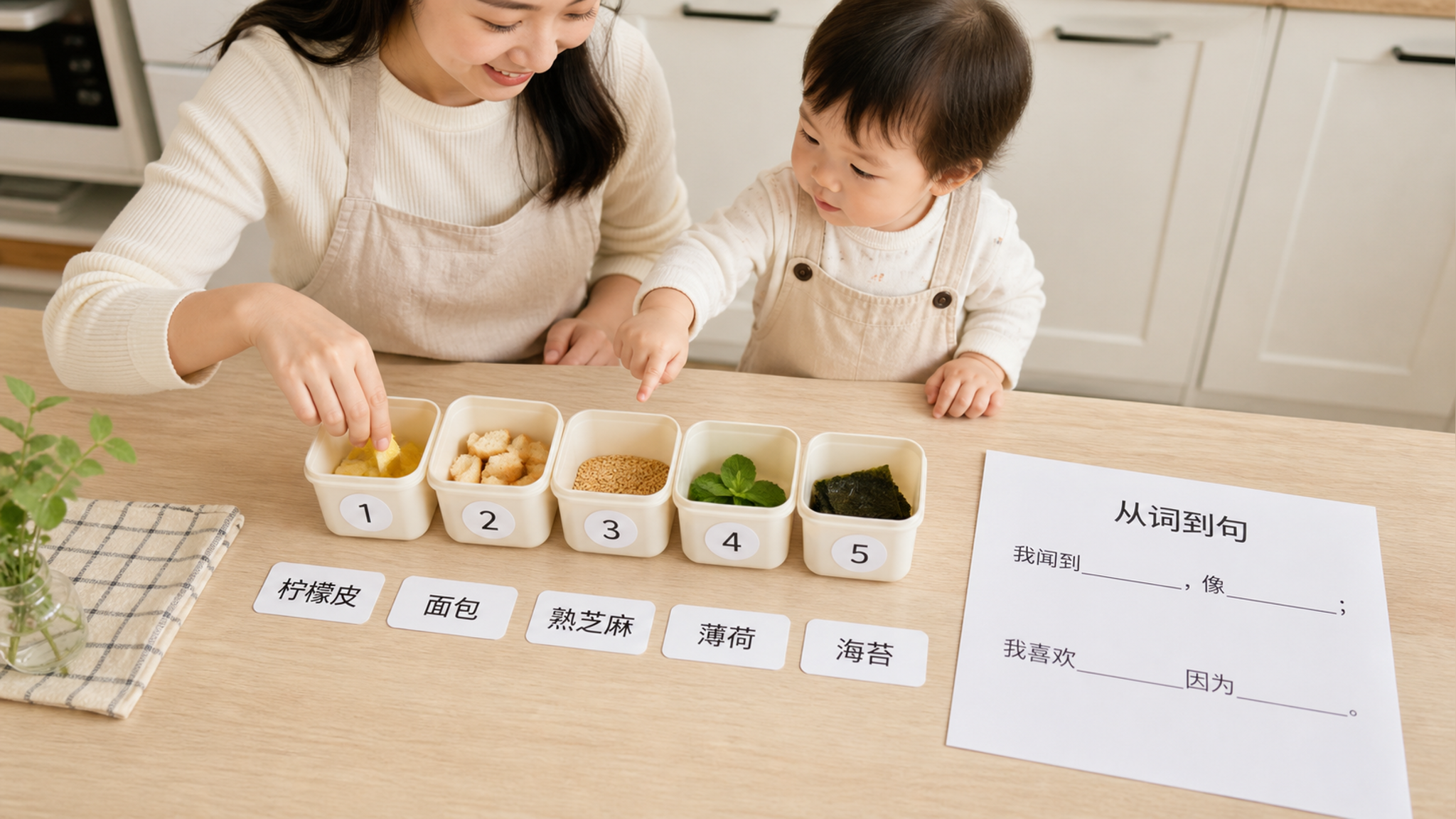 1-3岁气味词这样练：5分钟从“香香”到短句