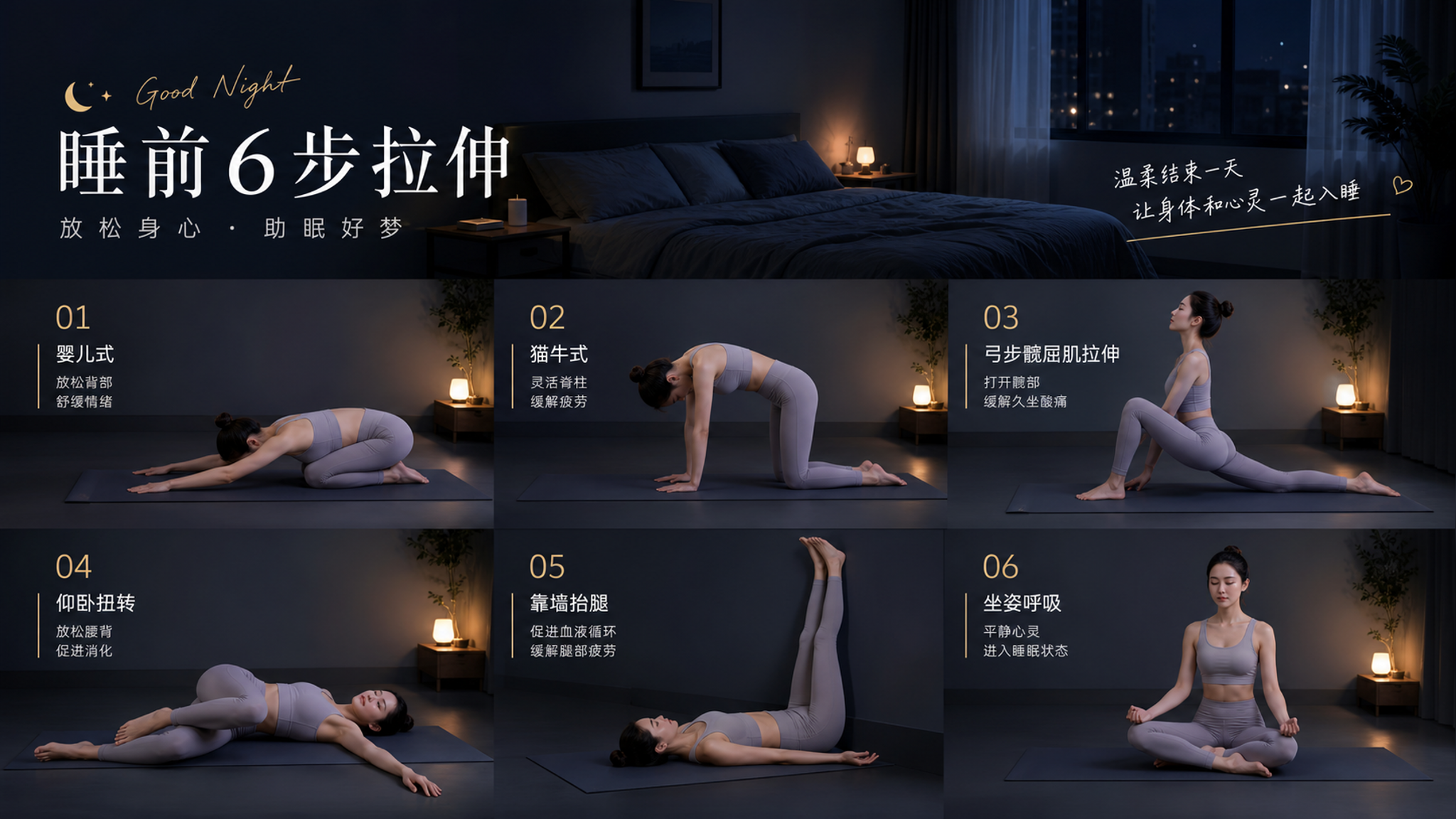 越睡不够越想吃甜？睡前10分钟放松，第二天更轻更不肿