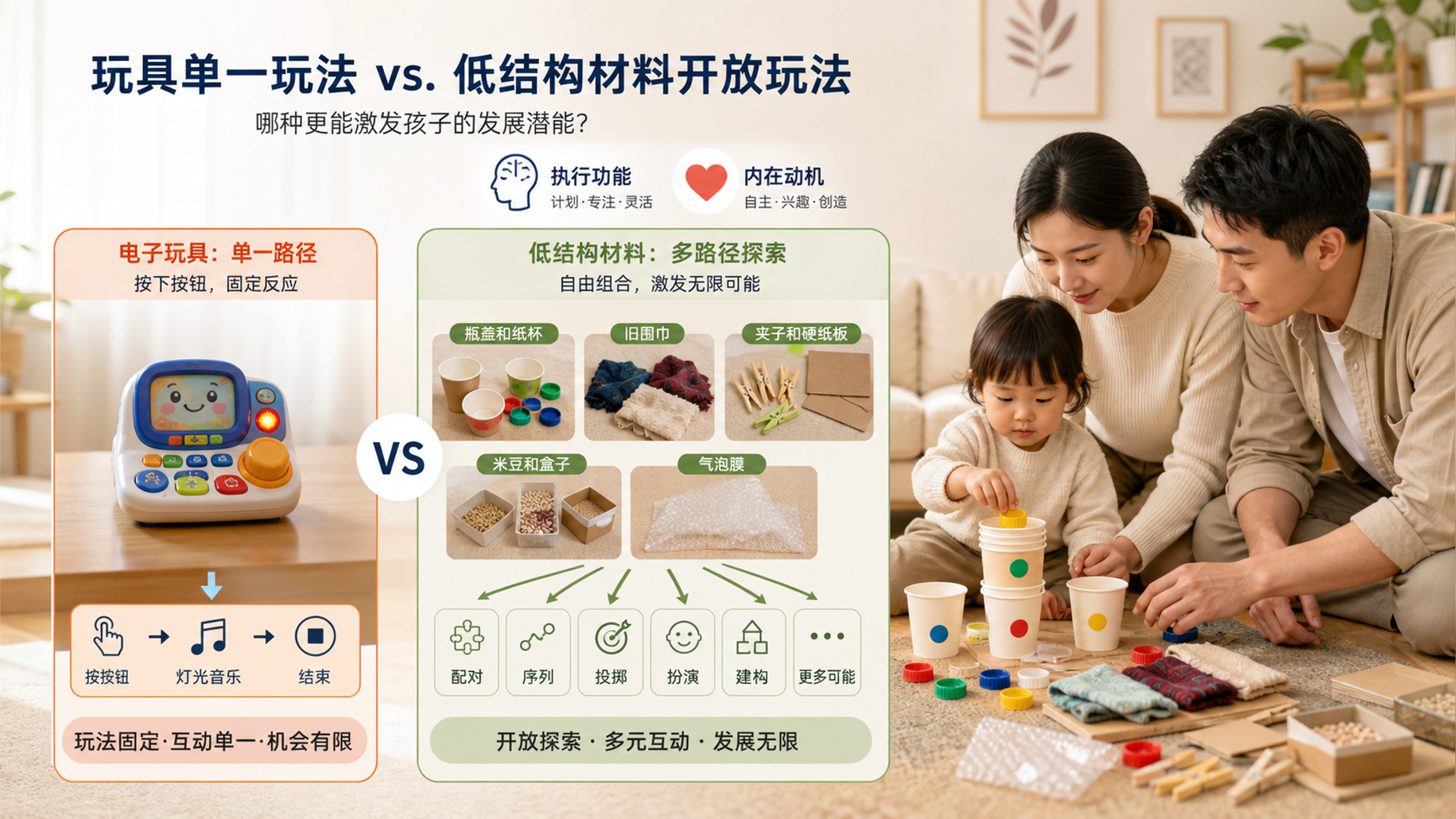 孩子只会按按钮的玩具，先别急着再买了