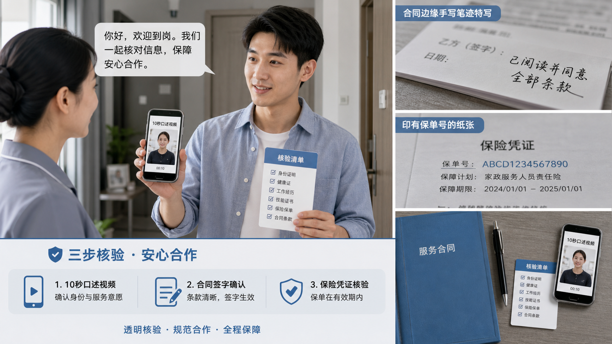 旺季请月嫂防调包：3步核验到岗者=签约者